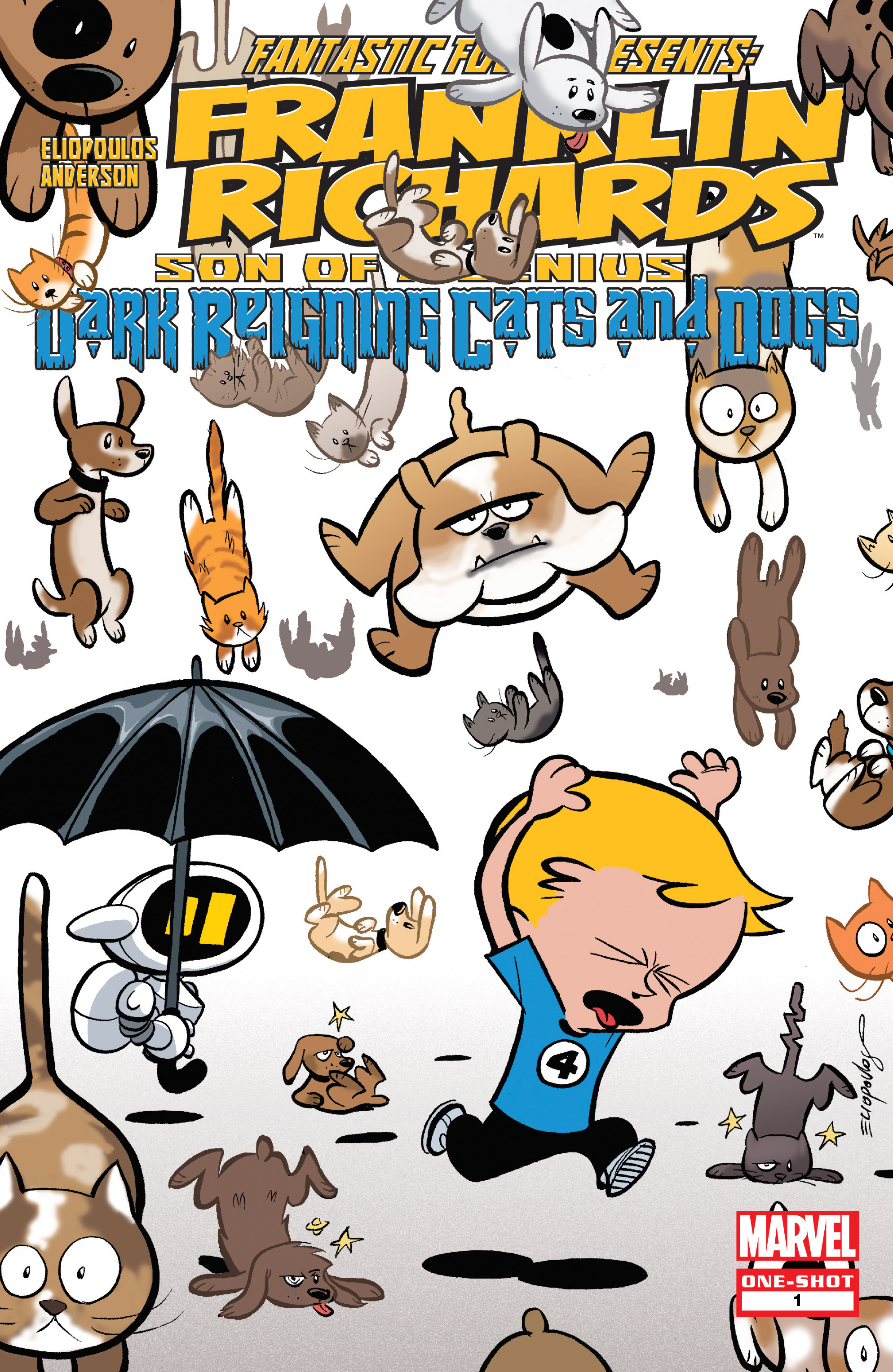 Read online Franklin Richards: Dark Reigning Cats And Dogs comic -  Issue # Full - 1
