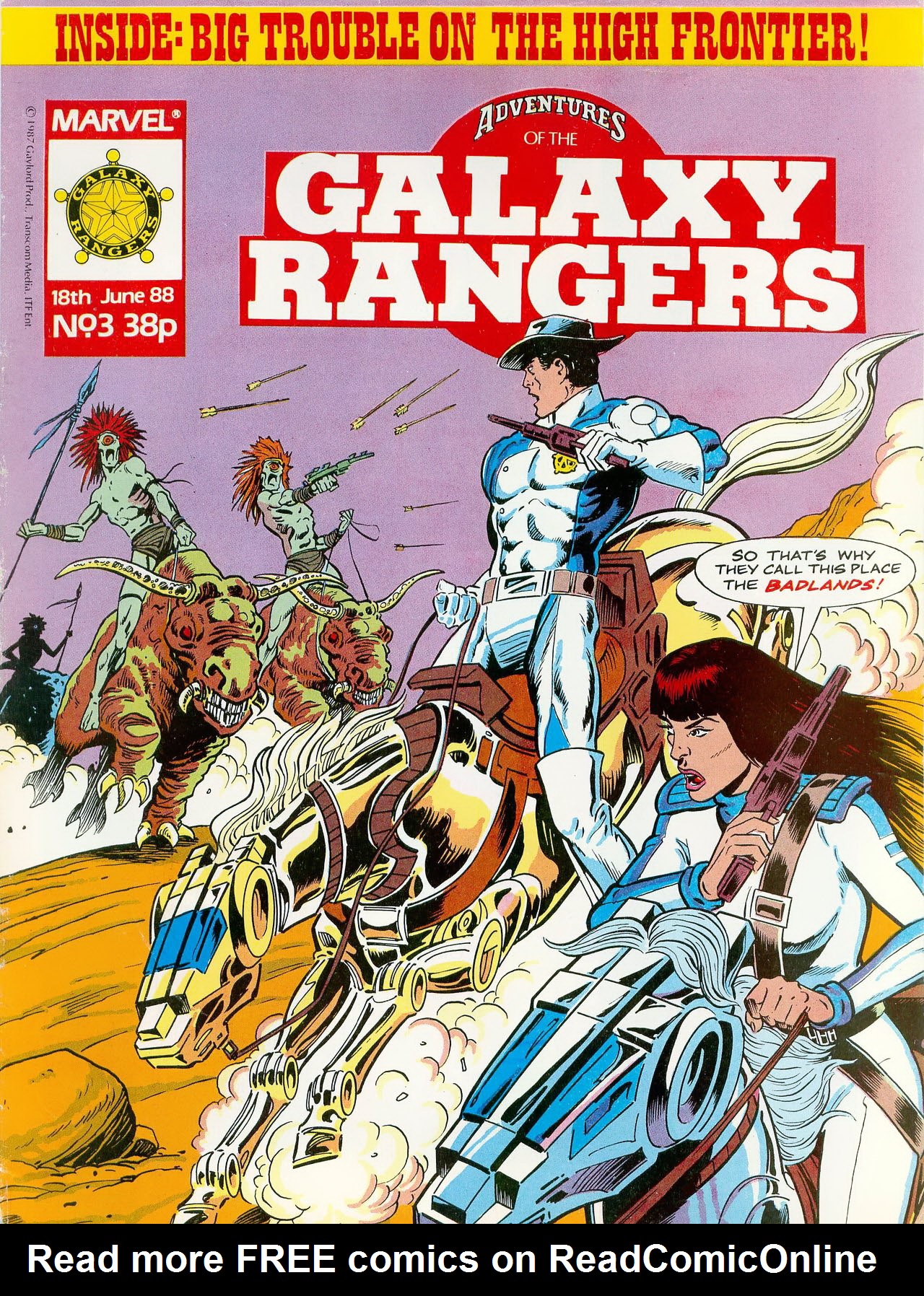 Read online Adventures of the Galaxy Rangers comic -  Issue #3 - 1
