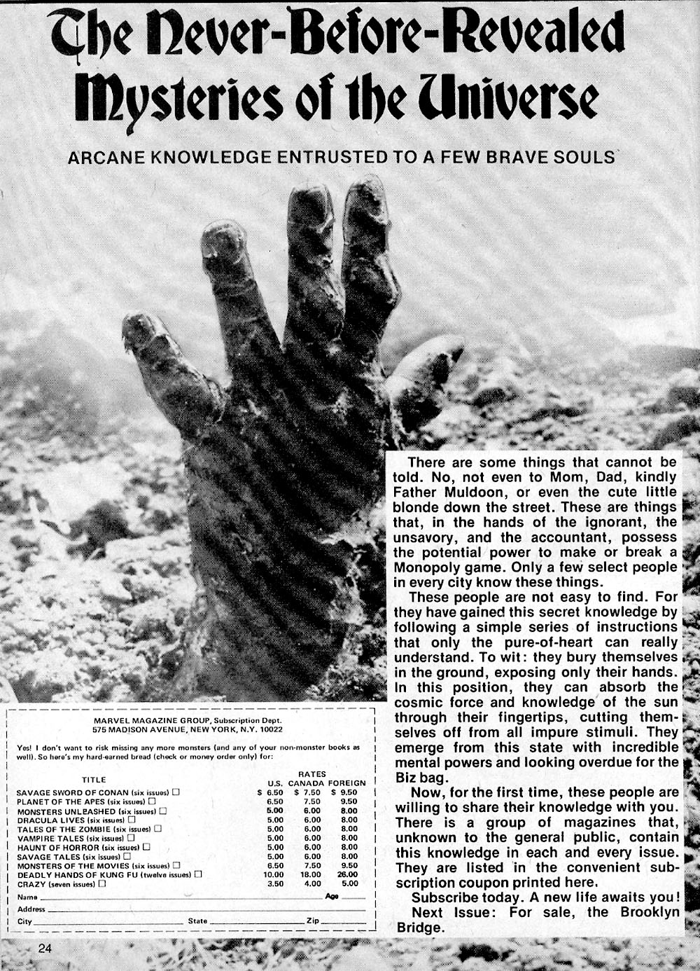 Read online Monsters Unleashed (1973) comic -  Issue #9 - 24