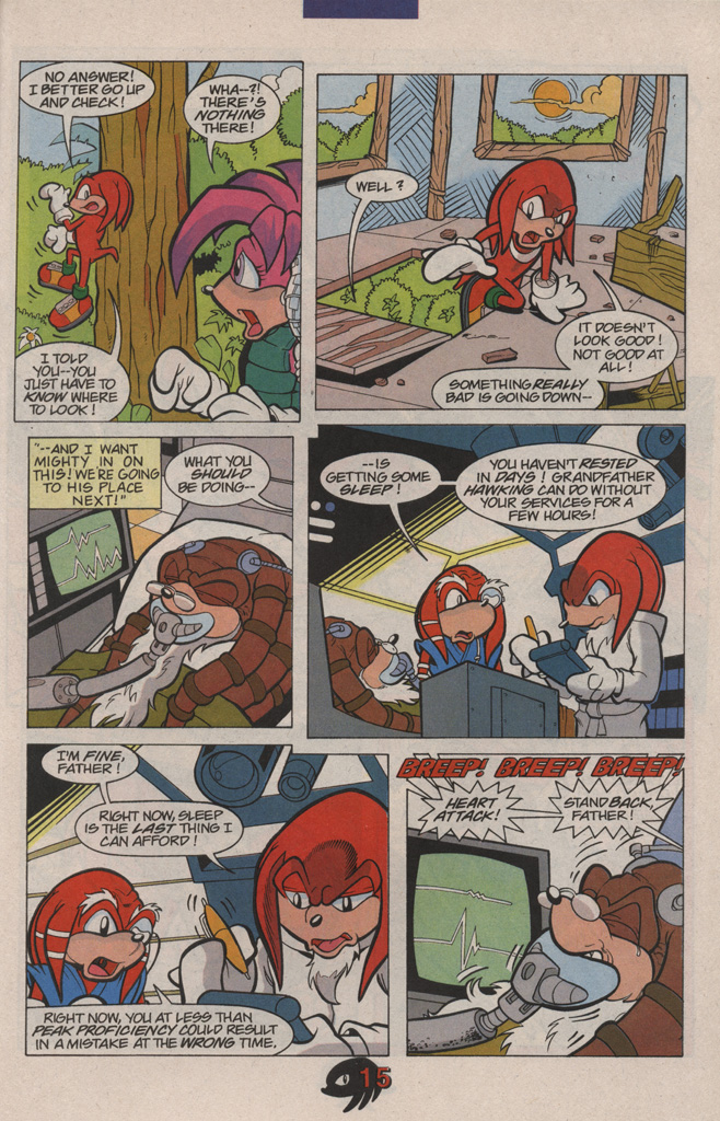 Read online Knuckles the Echidna comic -  Issue #7 - 23