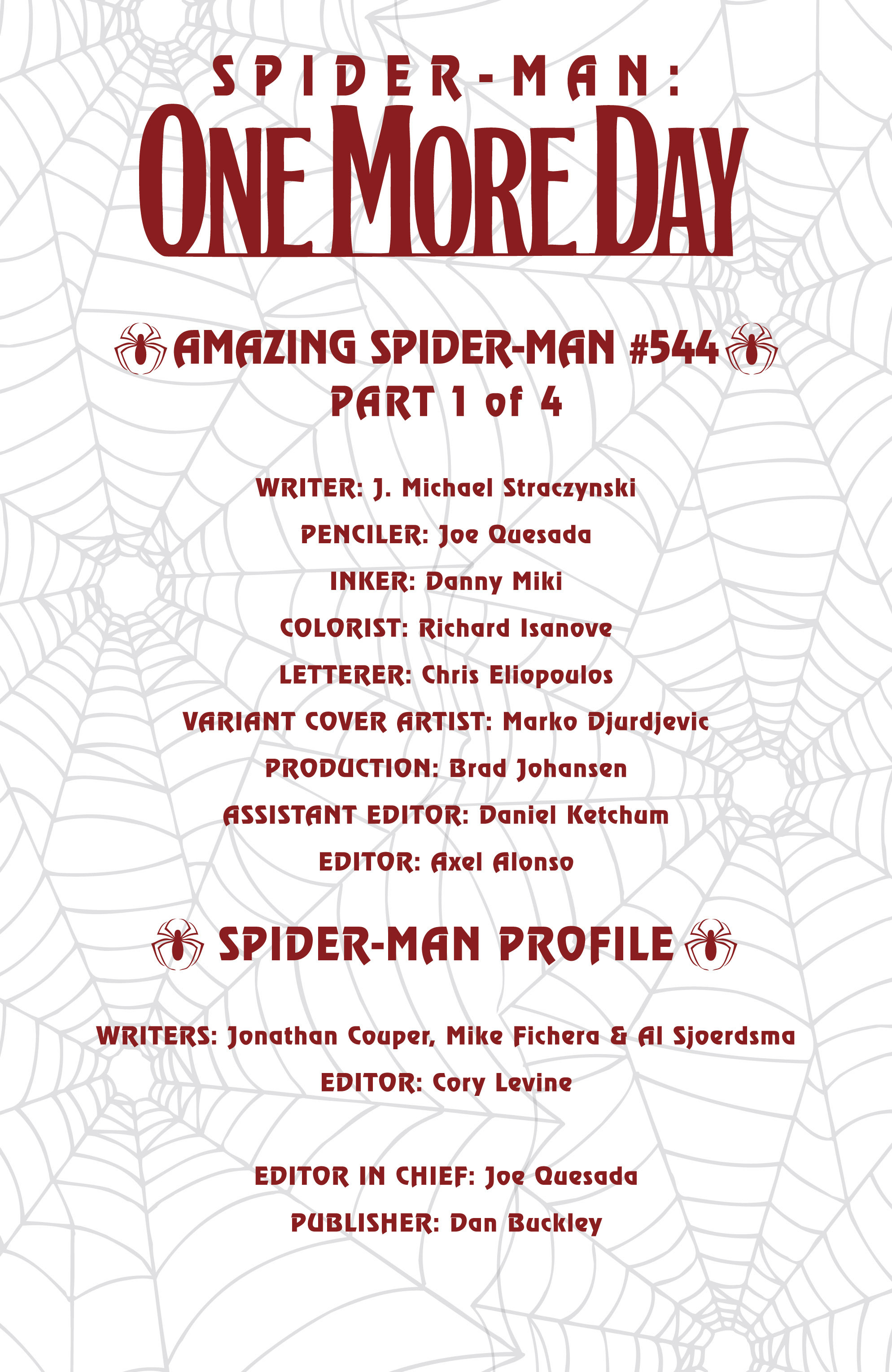 Read online Spider-Man: One More Day comic -  Issue # Full - 4