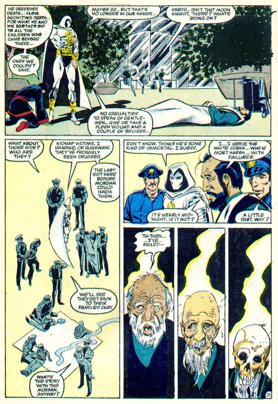 Read online Moon Knight (1985) comic -  Issue #5 - 21