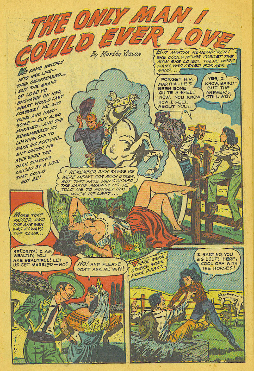 Read online Cowgirl Romances (1950) comic -  Issue #8 - 22