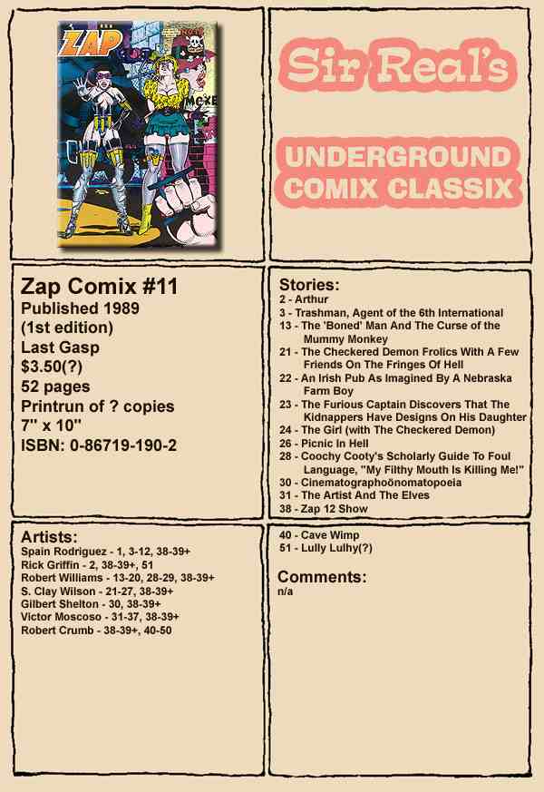 Read online Zap Comix comic -  Issue #12 - 52