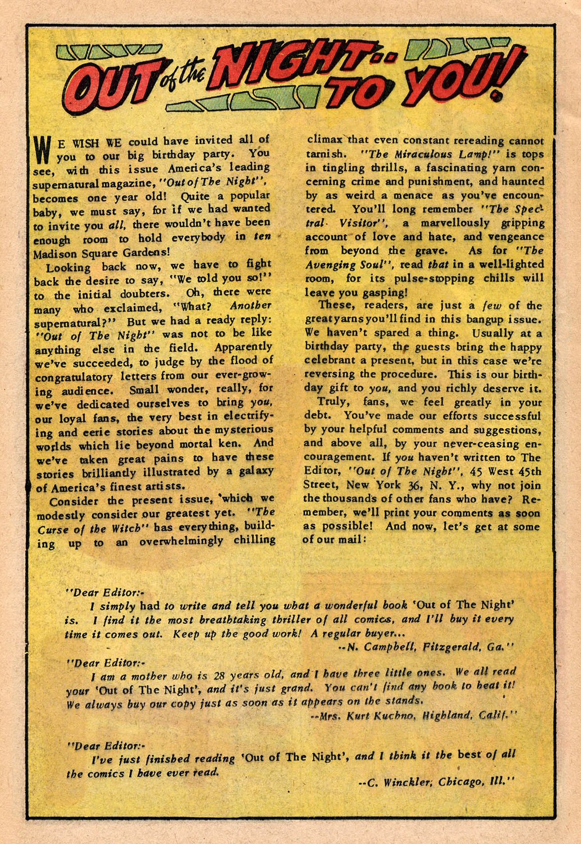 Read online Out of the Night comic -  Issue #7 - 24