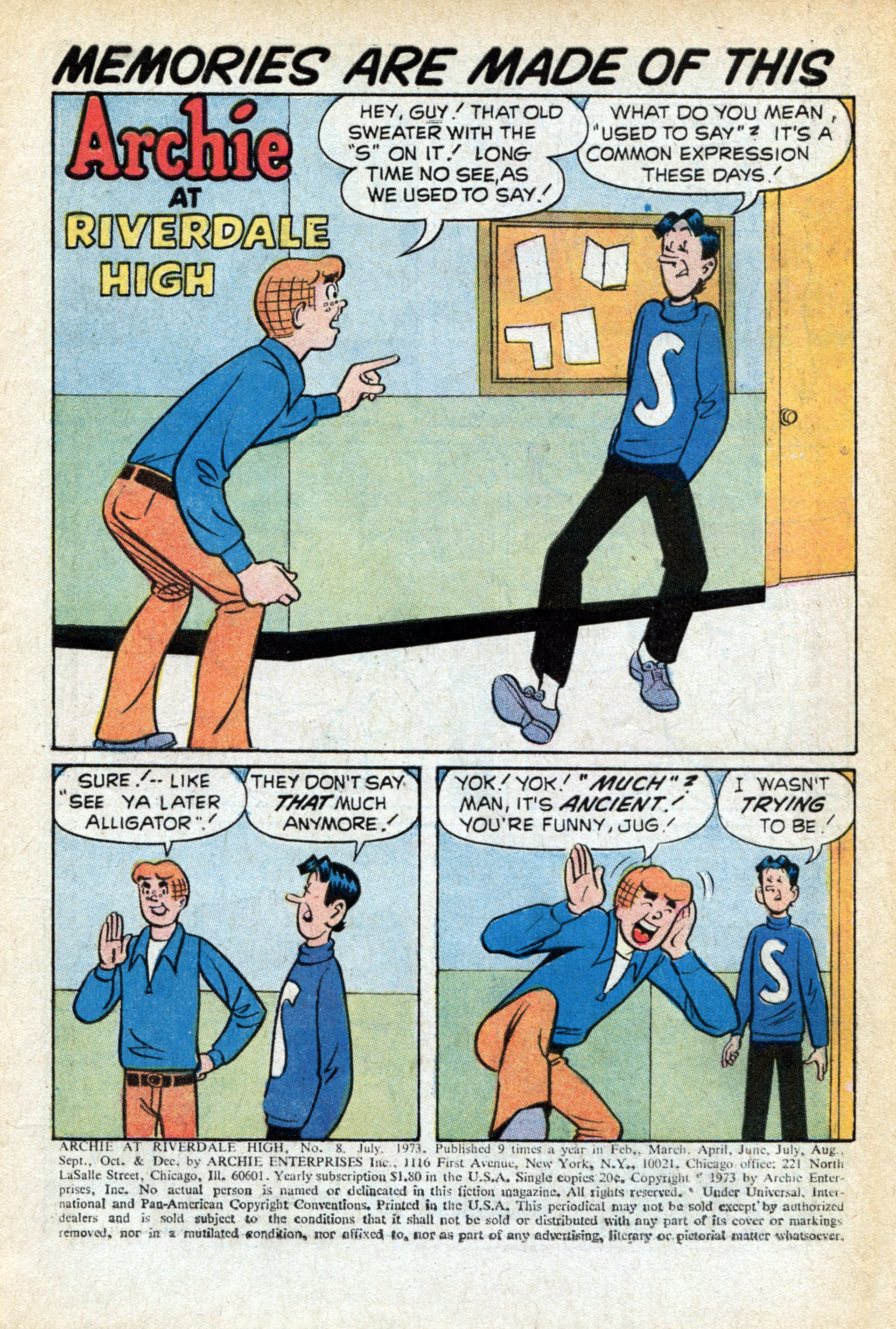 Read online Archie at Riverdale High (1972) comic -  Issue #8 - 3