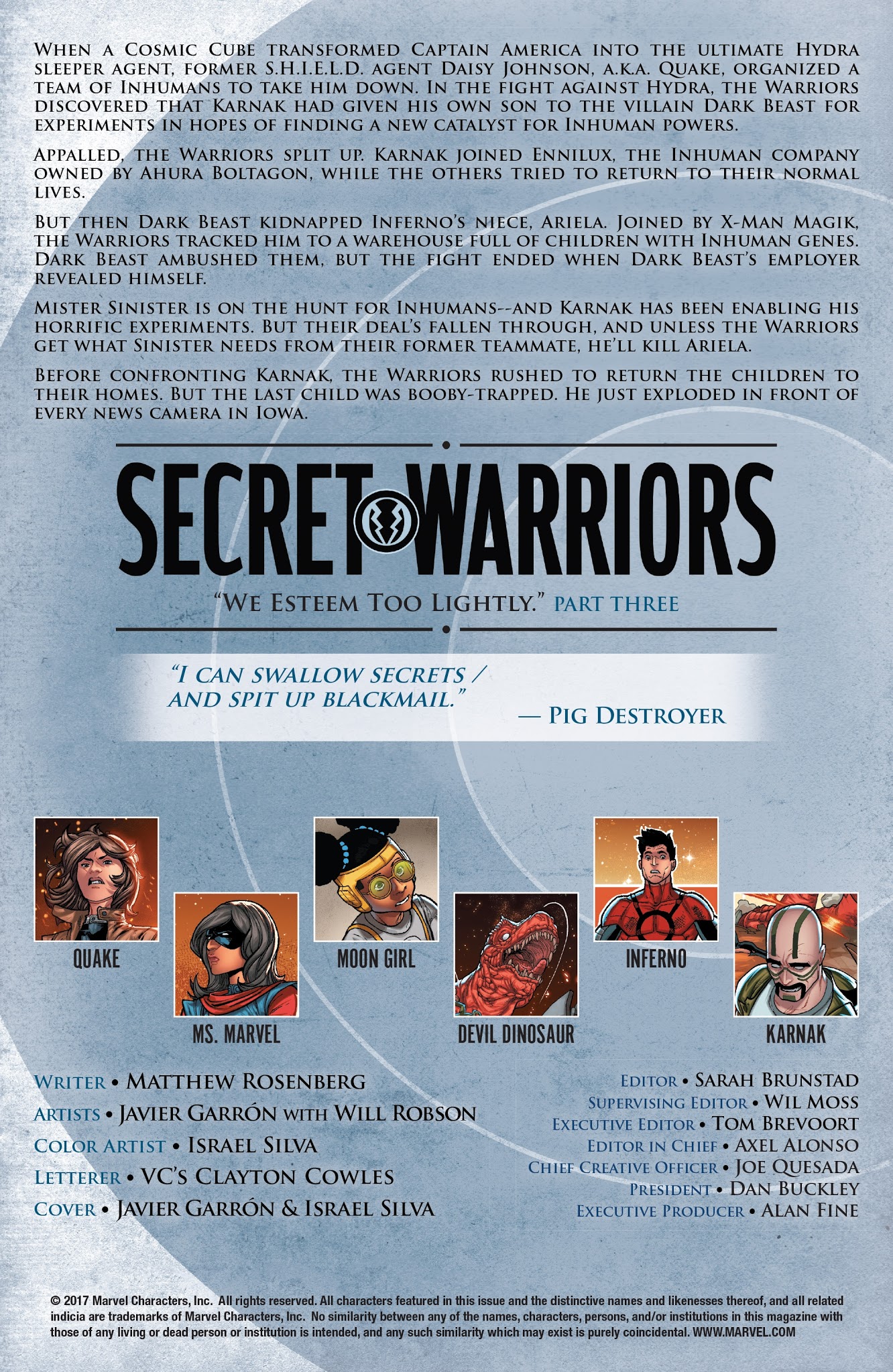 Read online Secret Warriors (2017) comic -  Issue #10 - 2