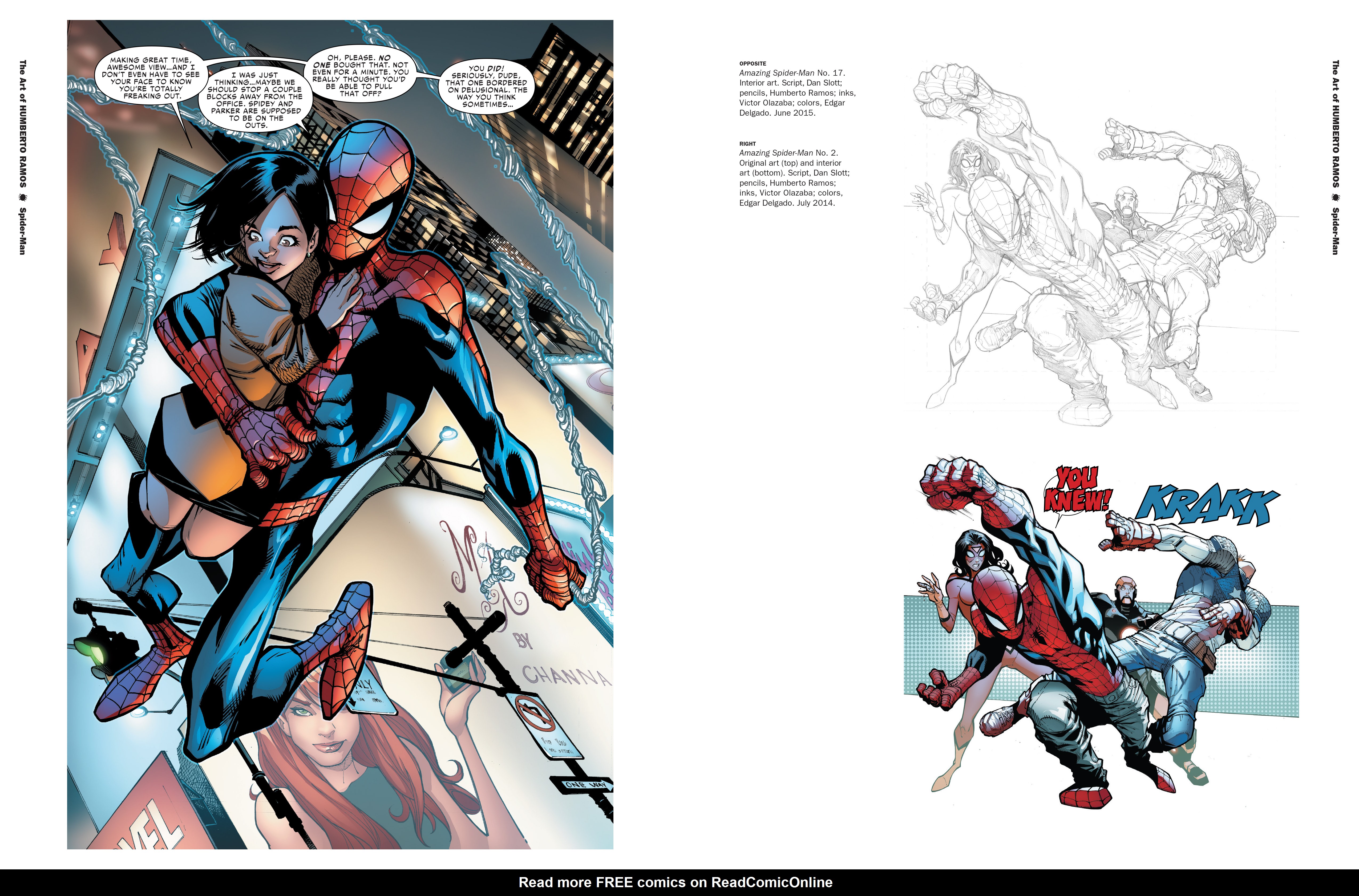 Read online Marvel Monograph: The Art of Humberto Ramos: Spider-Man comic -  Issue # TPB - 14