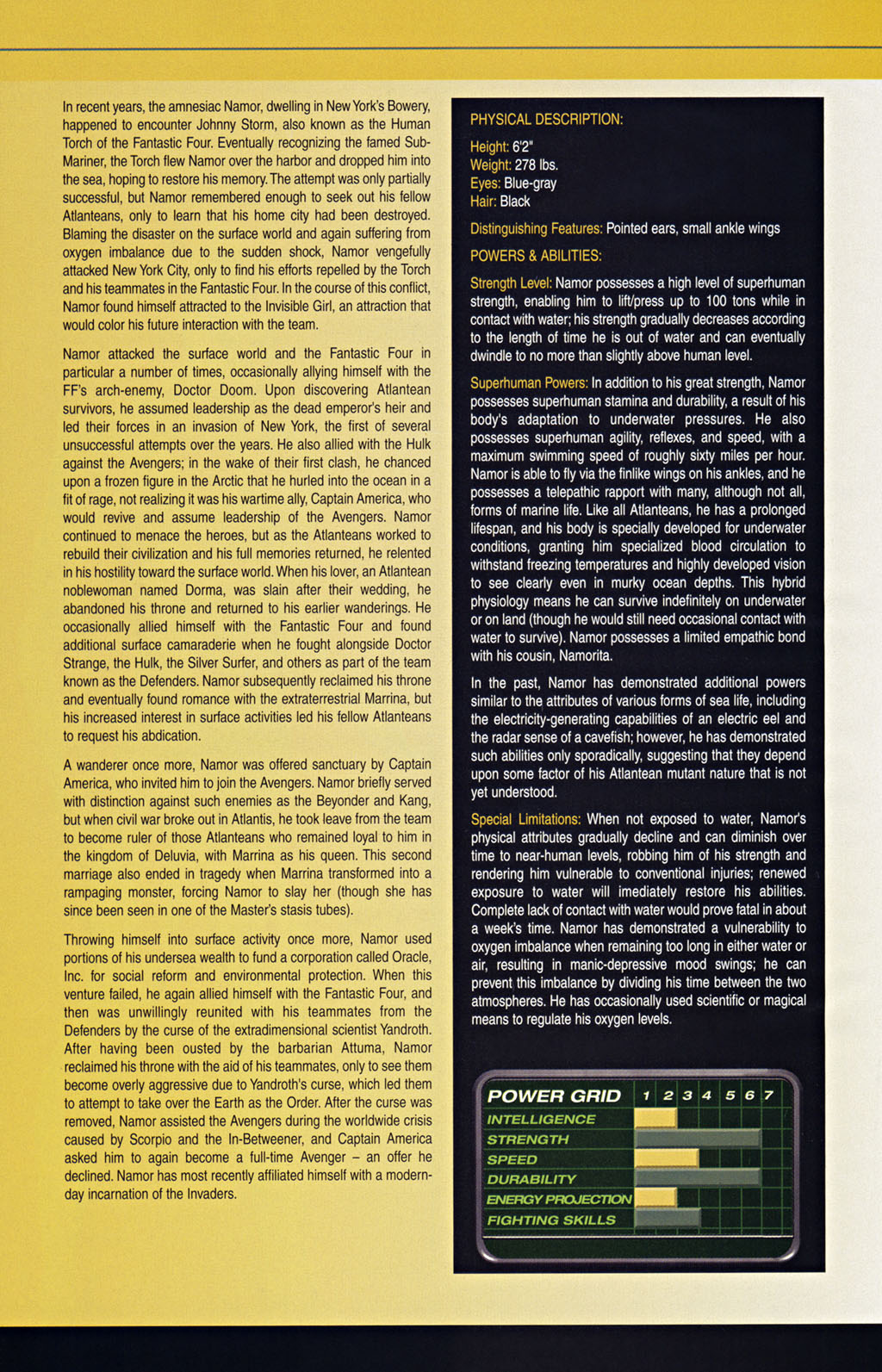 Read online The Official Handbook of the Marvel Universe: The Avengers comic -  Issue # Full - 23