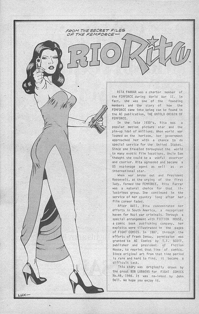 Read online Femforce comic -  Issue #25 - 30