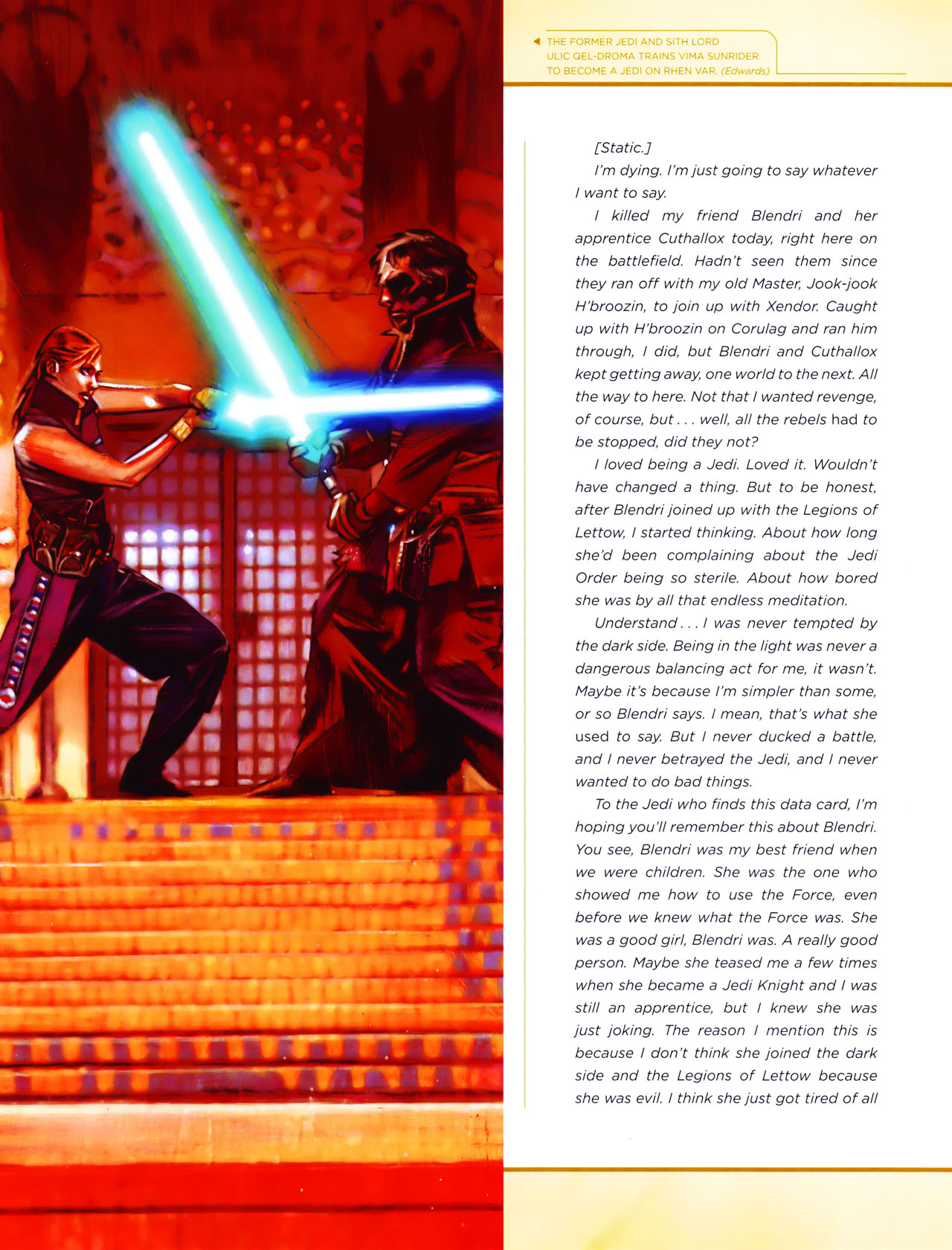 Read online Star Wars: Jedi vs. Sith - The Essential Guide To The Force comic -  Issue # TPB (Part 2) - 49