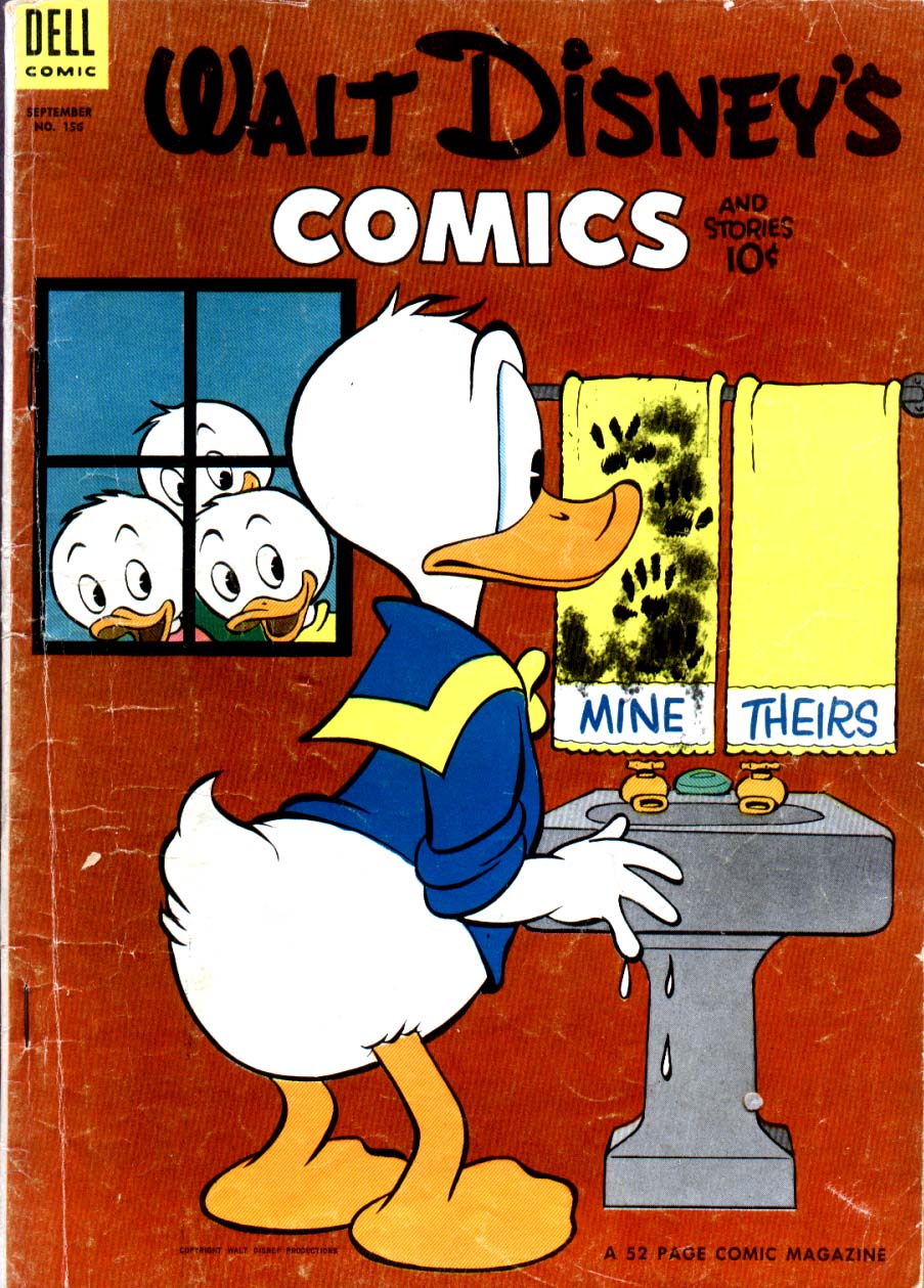 Read online Walt Disney's Comics and Stories comic -  Issue #156 - 1