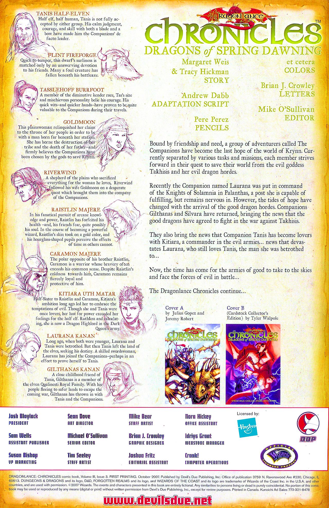 Read online Dragonlance Chronicles (2007) comic -  Issue #4 - 3