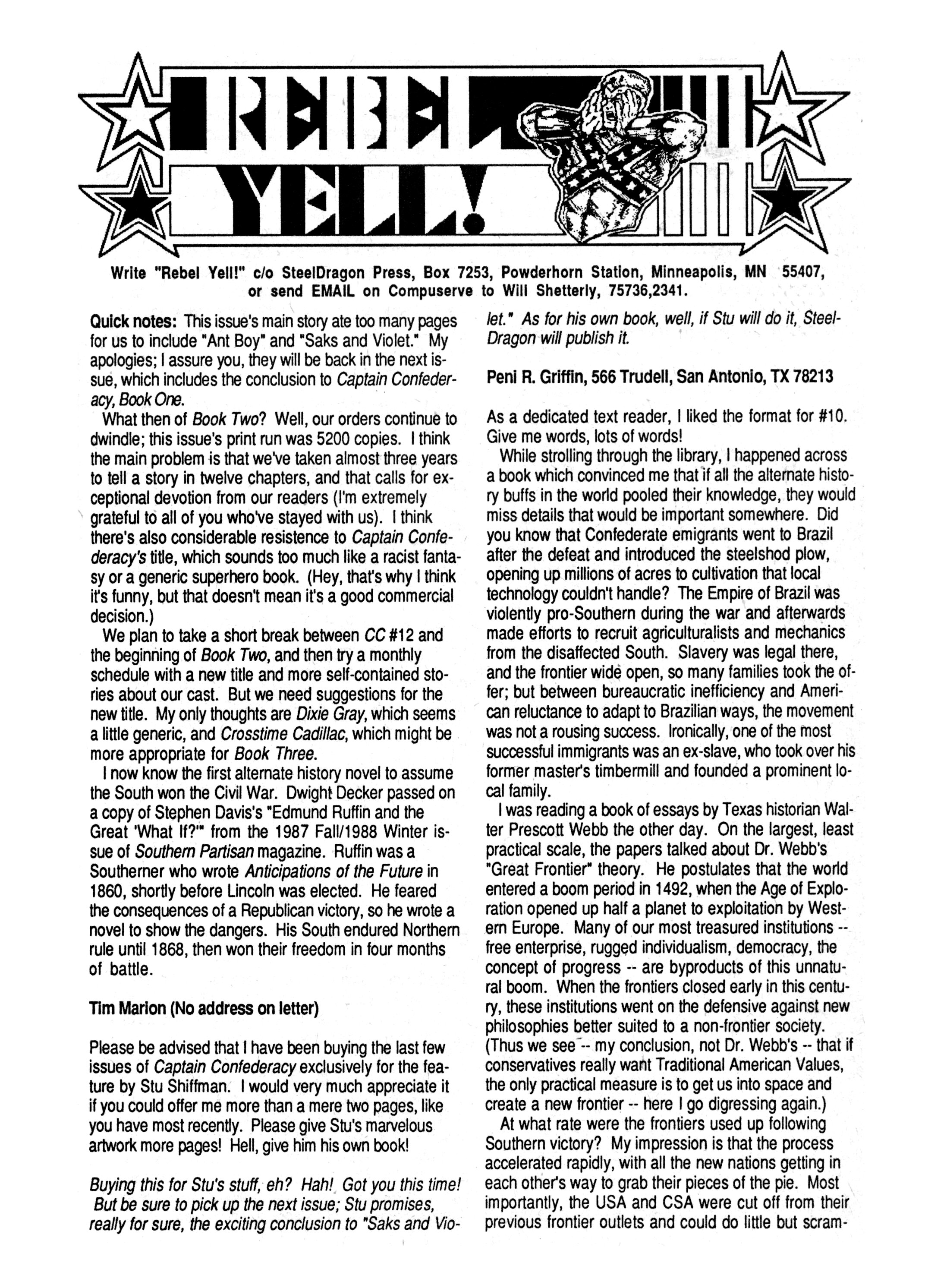 Read online Captain Confederacy (1986) comic -  Issue #11 - 31
