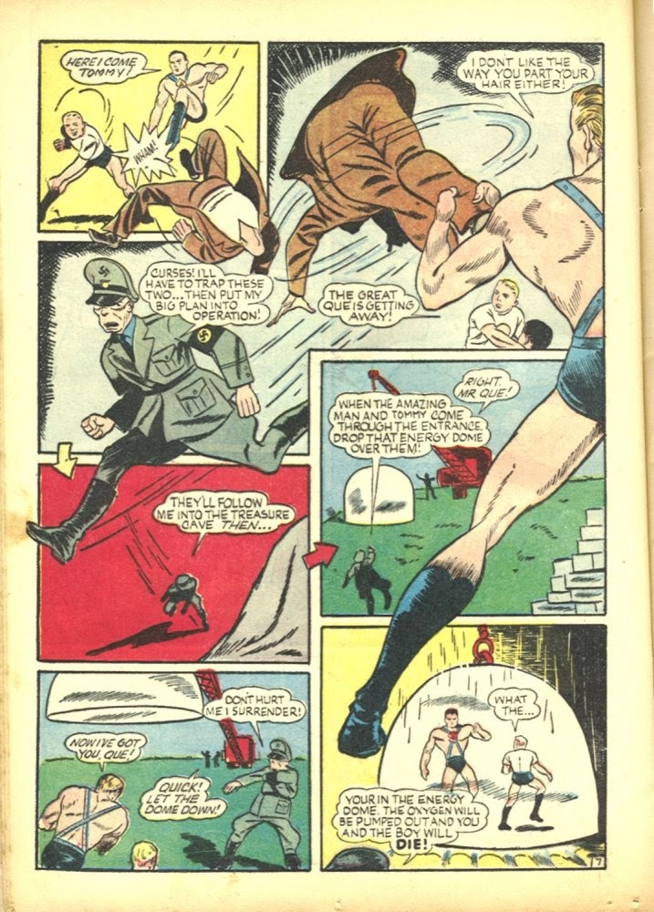 Read online Amazing Man Comics comic -  Issue #23 - 22
