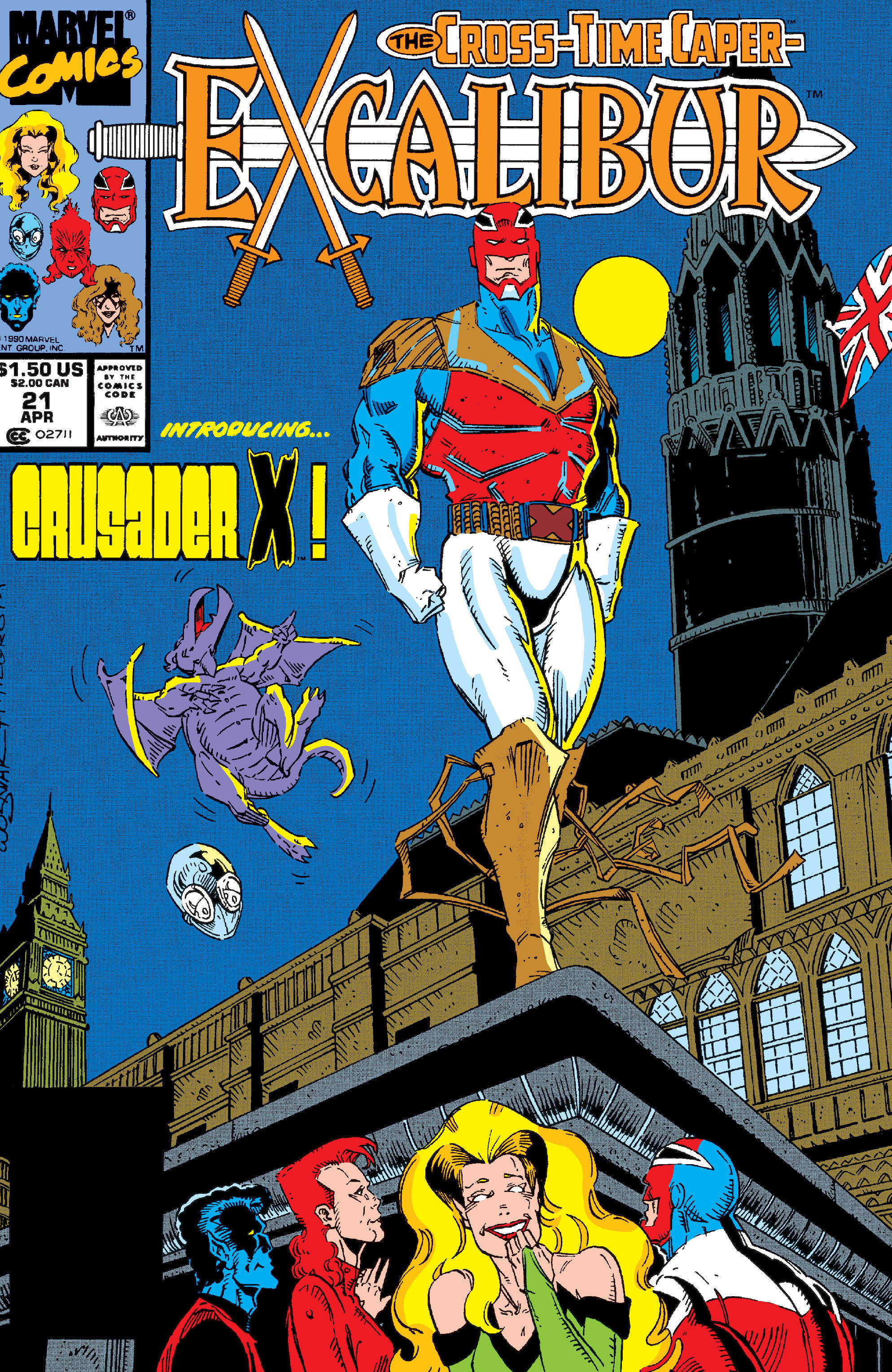 Read online Excalibur (1988) comic -  Issue #21 - 1