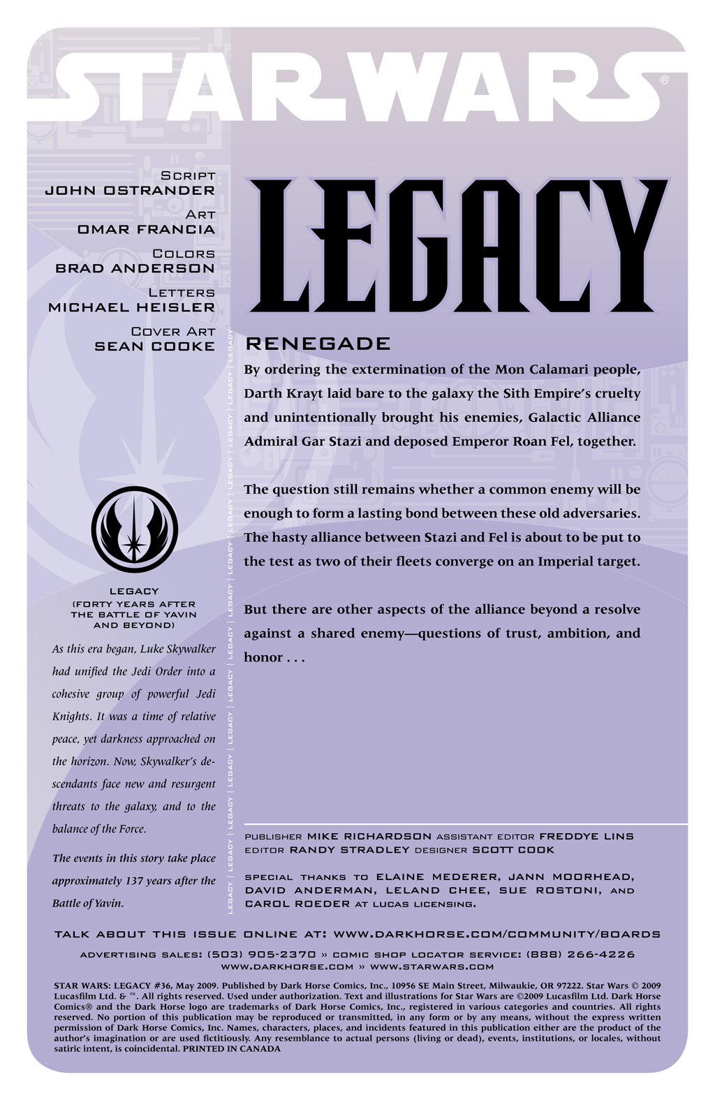 Read online Star Wars: Legacy (2006) comic -  Issue #36 - 2