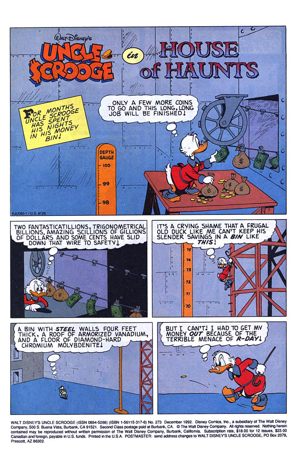 Read online Uncle Scrooge (1953) comic -  Issue #273 - 2