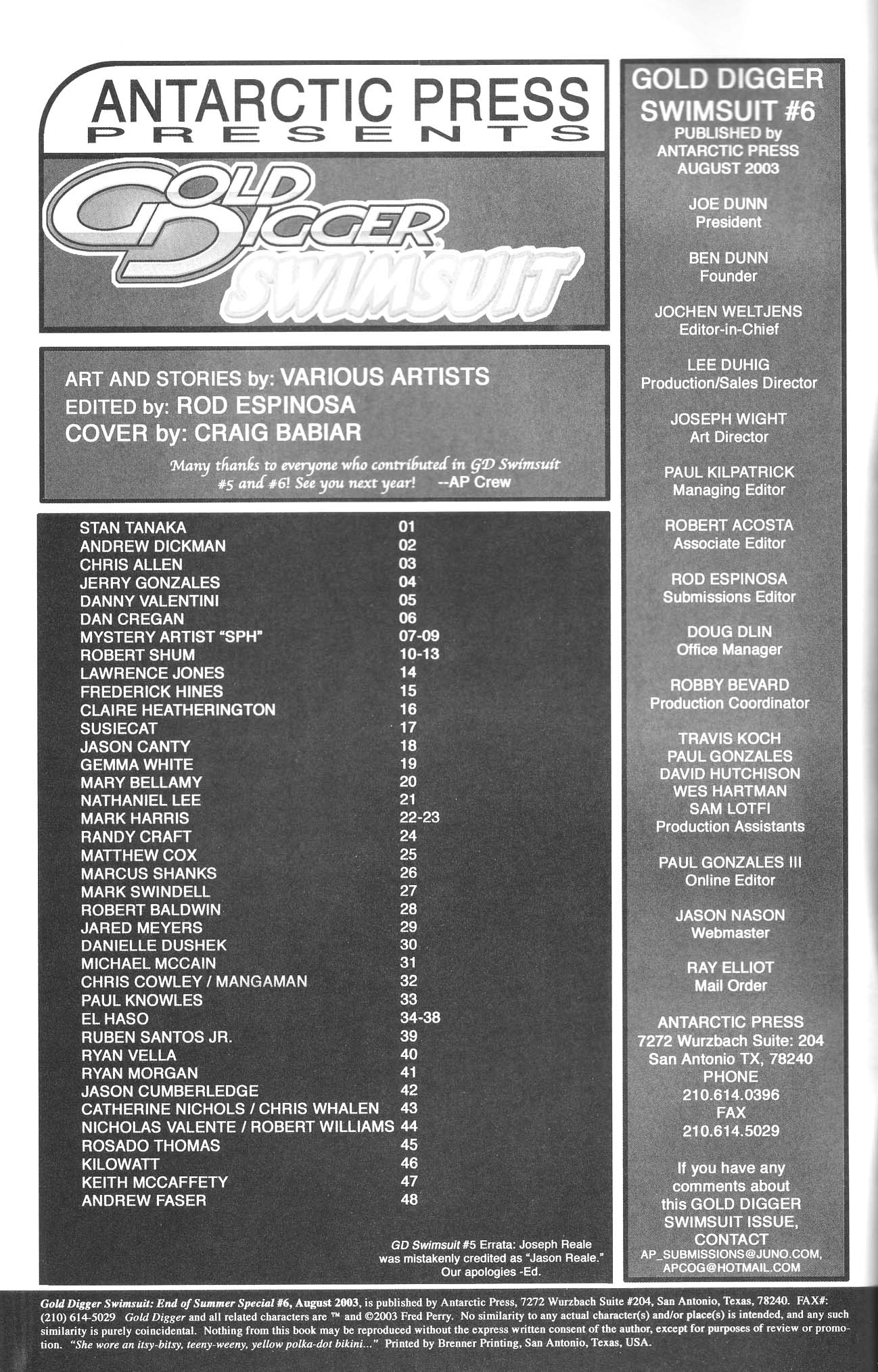 Read online Gold Digger Swimsuit Special comic -  Issue #6 - 2