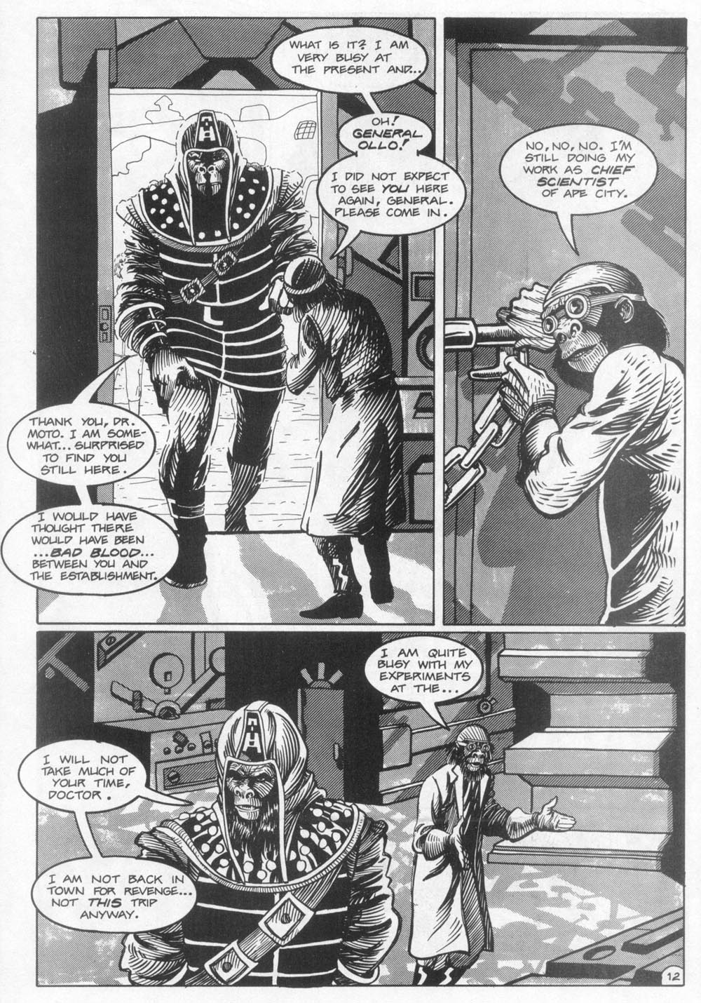Read online Planet of the Apes (1990) comic -  Issue #12 - 14