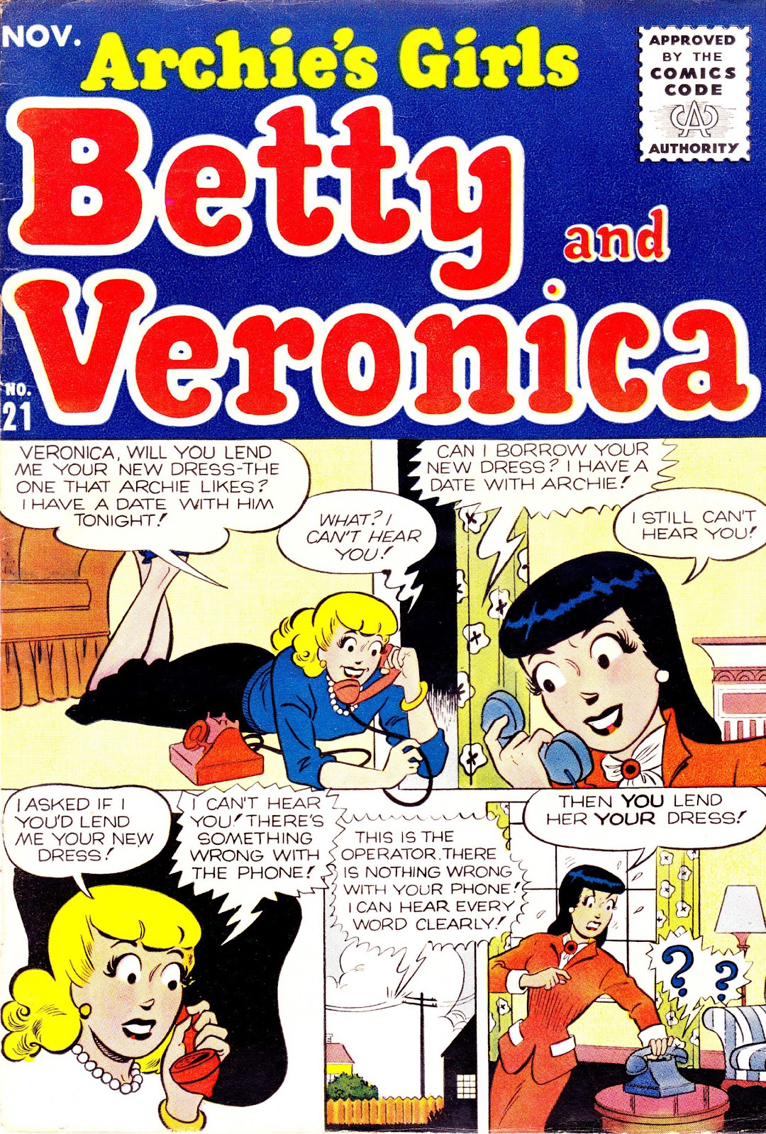 Archie's Girls Betty and Veronica issue 21 - Page 1