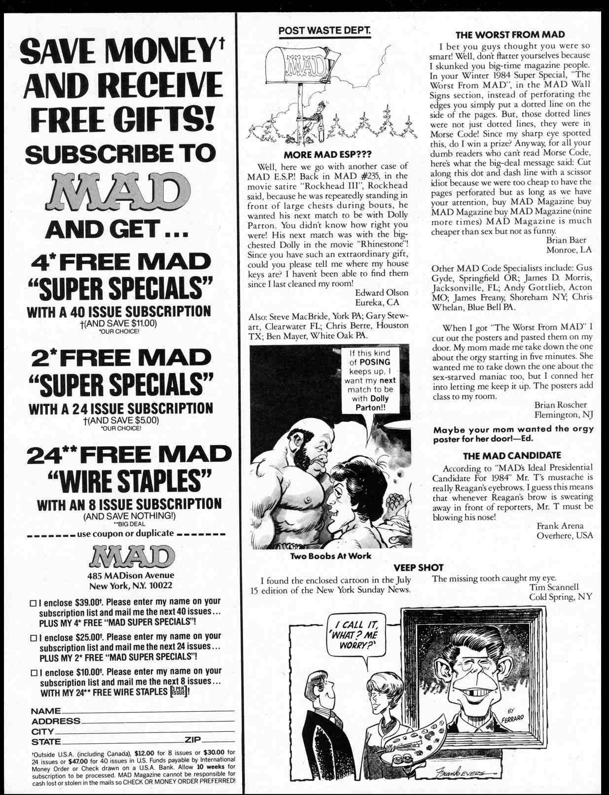 Read online MAD comic -  Issue #251 - 4