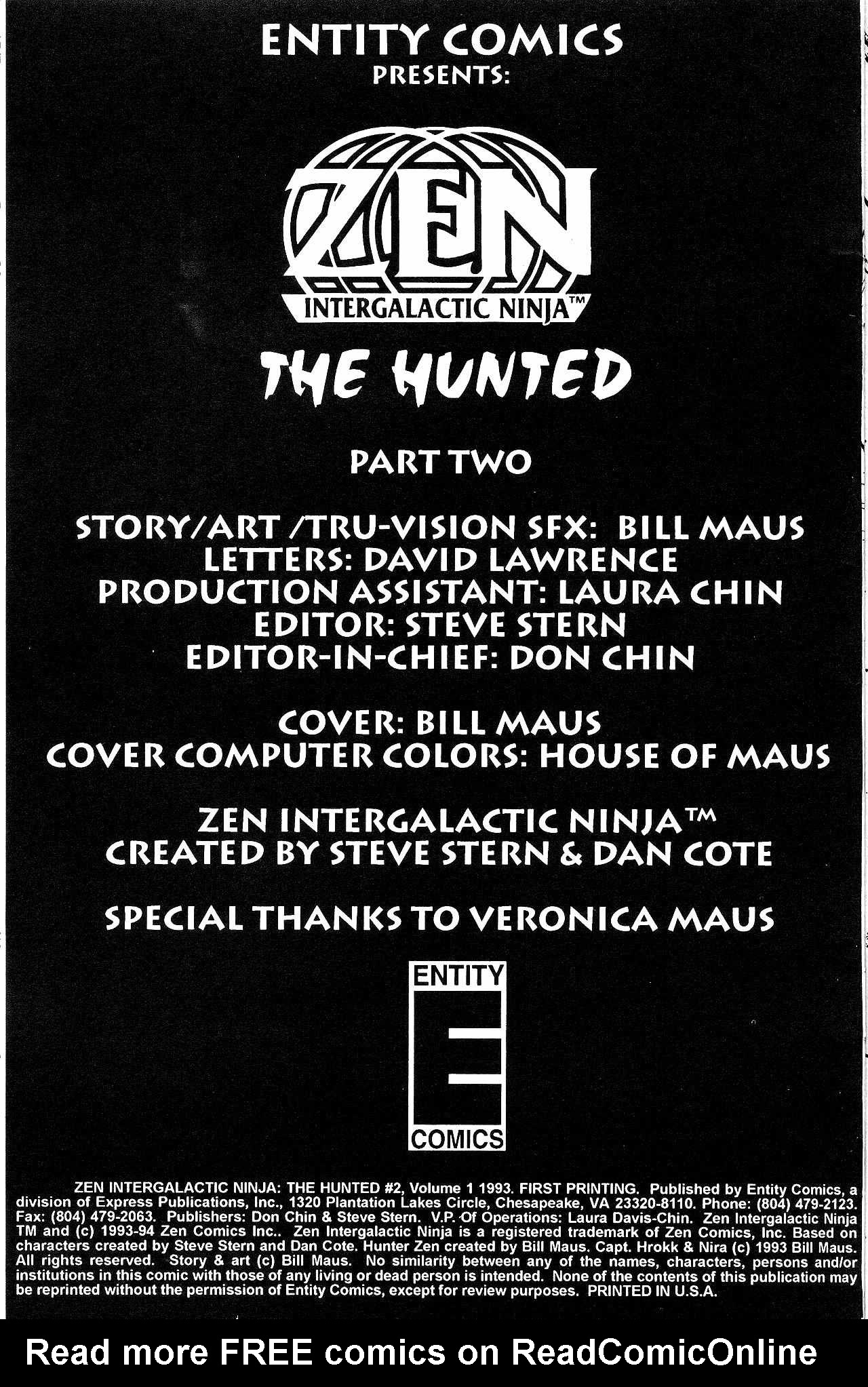 Read online Zen Intergalactic Ninja : The Hunted comic -  Issue #2 - 2