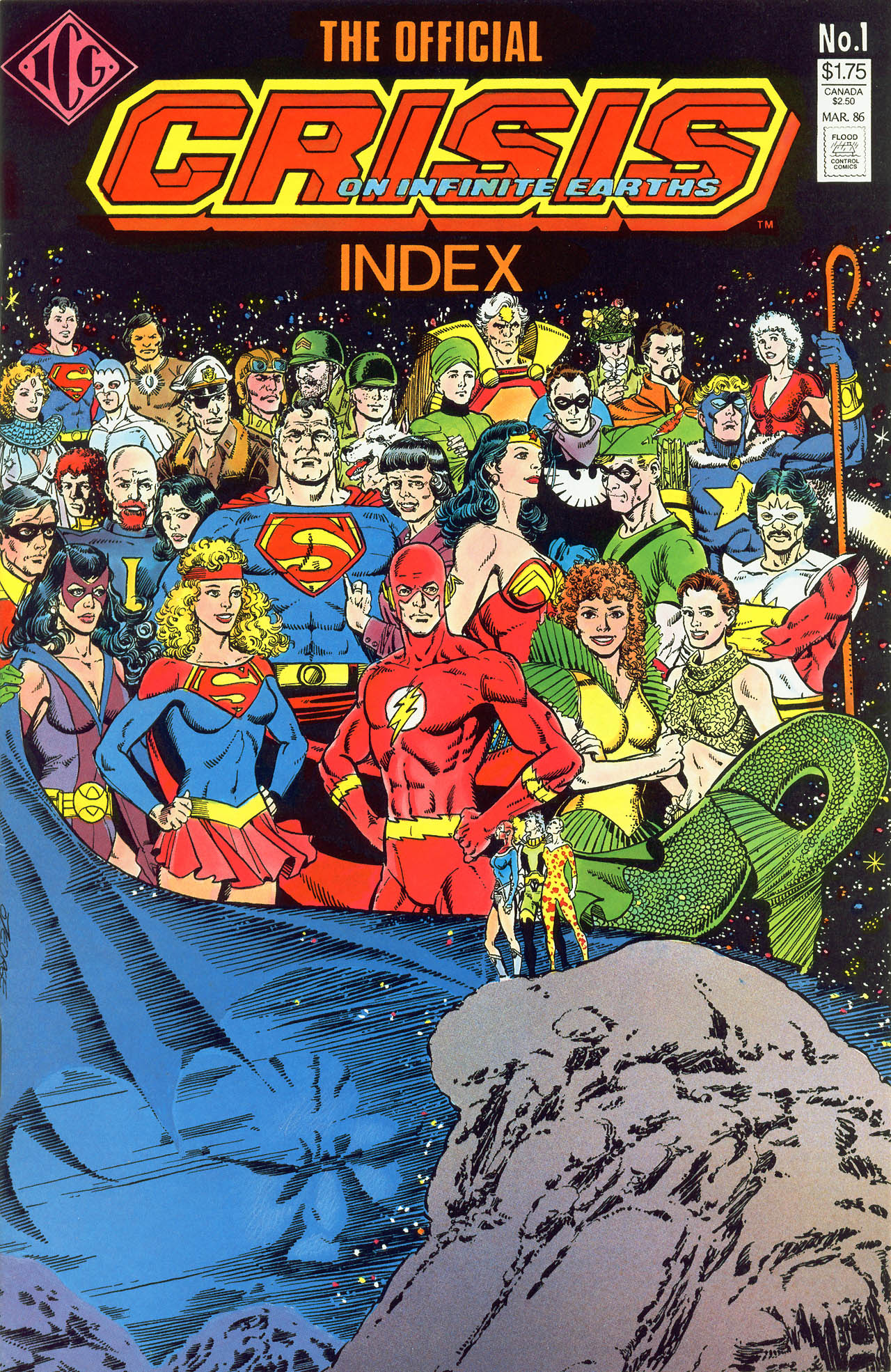 The Official Crisis on Infinite Earths Index Full Page 1