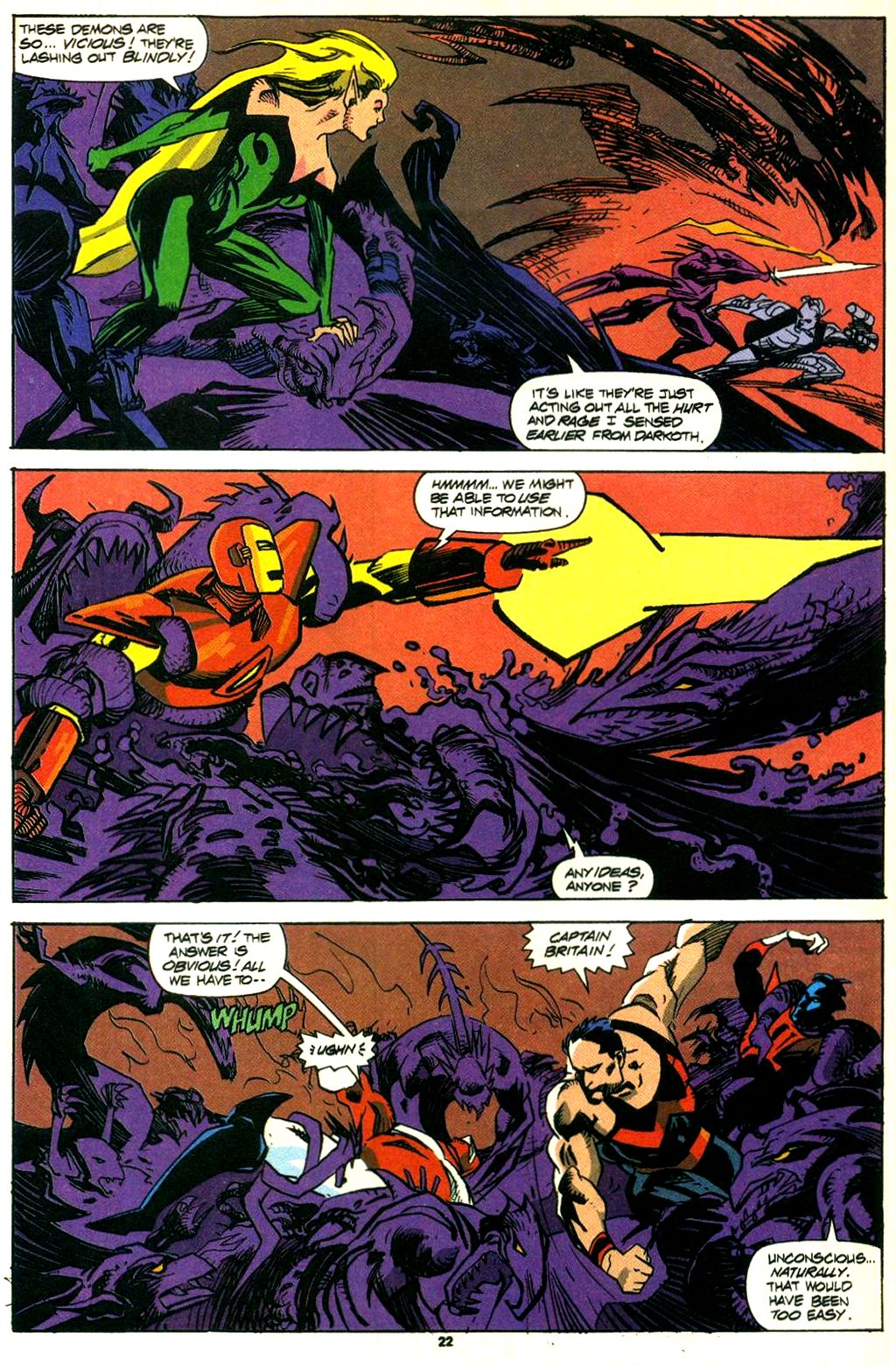 Read online Excalibur (1988) comic -  Issue #39 - 17
