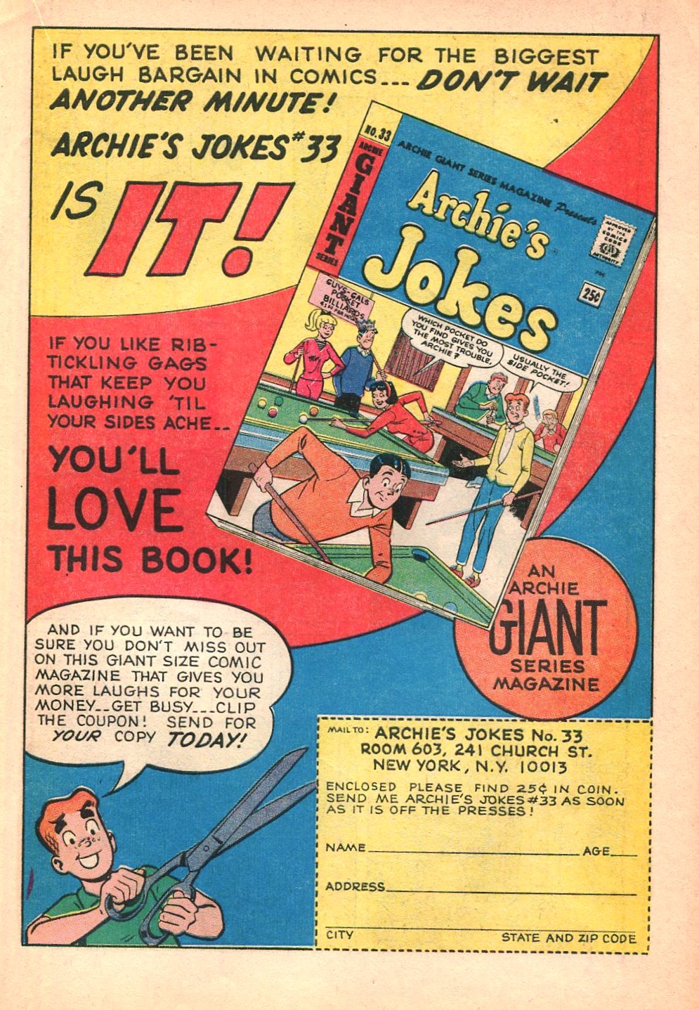 Read online Archie's Joke Book Magazine comic -  Issue #90 - 19