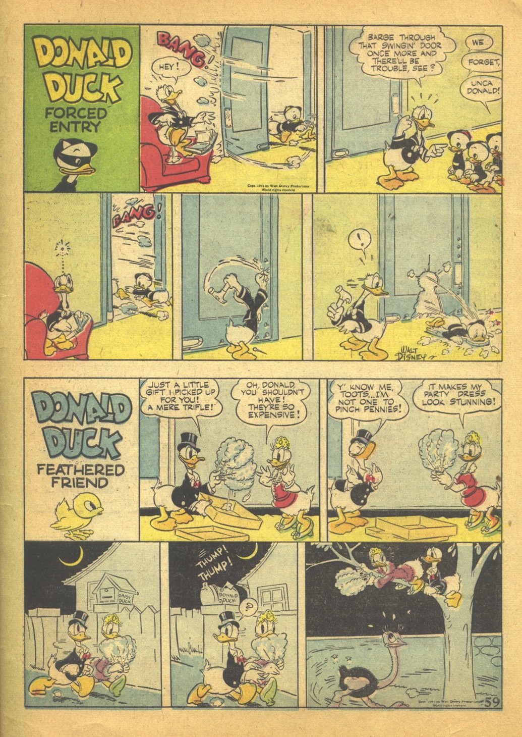 Read online Walt Disney's Comics and Stories comic -  Issue #37 - 61