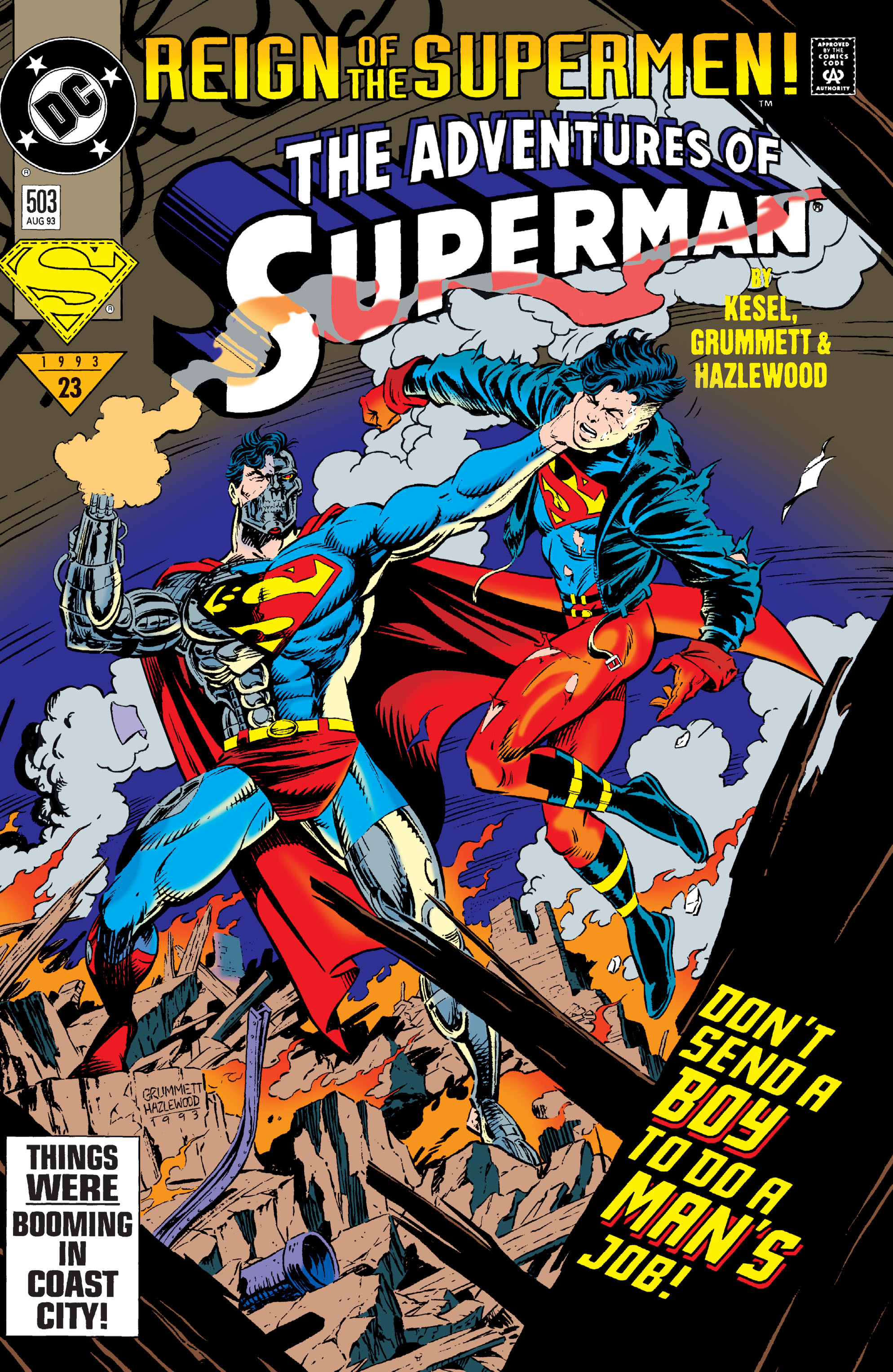 Read online Adventures of Superman (1987) comic -  Issue #503 - 1