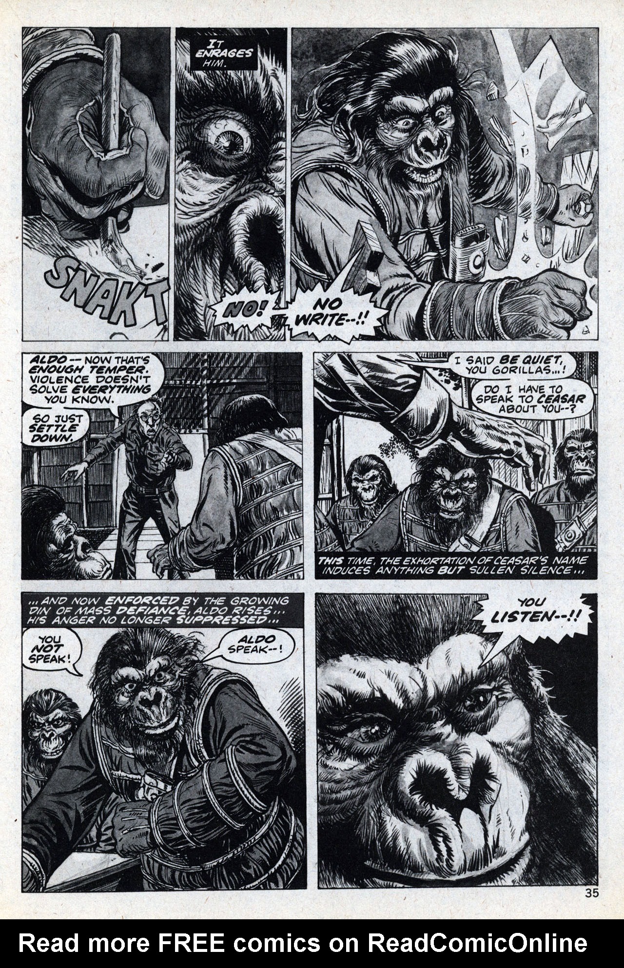 Read online Planet of the Apes comic -  Issue #23 - 35