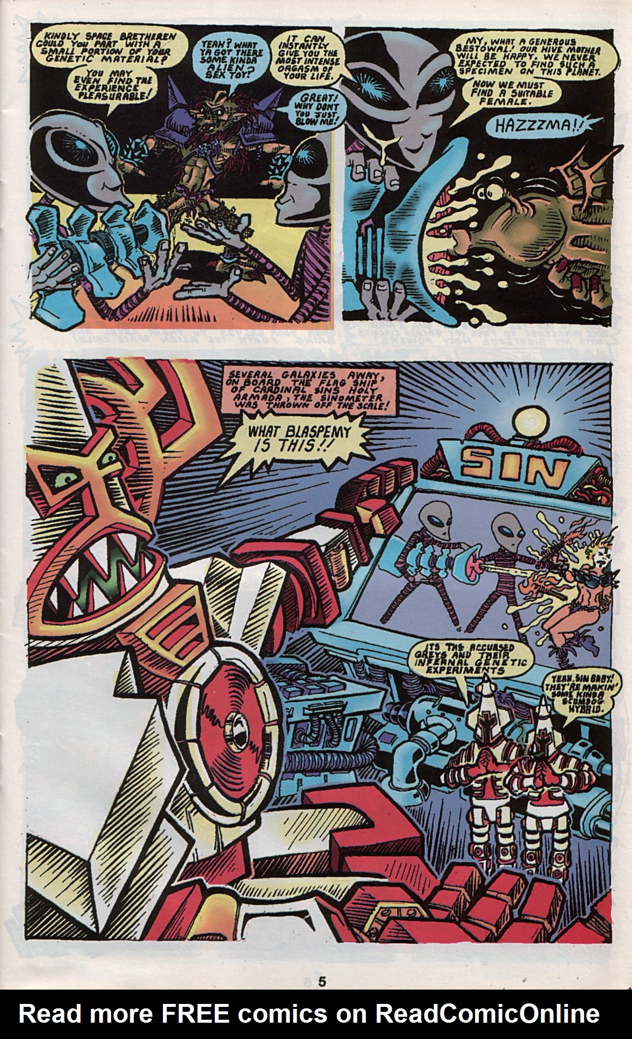Read online Slavepit Funnies Featuring Gwar comic -  Issue #4 - 7