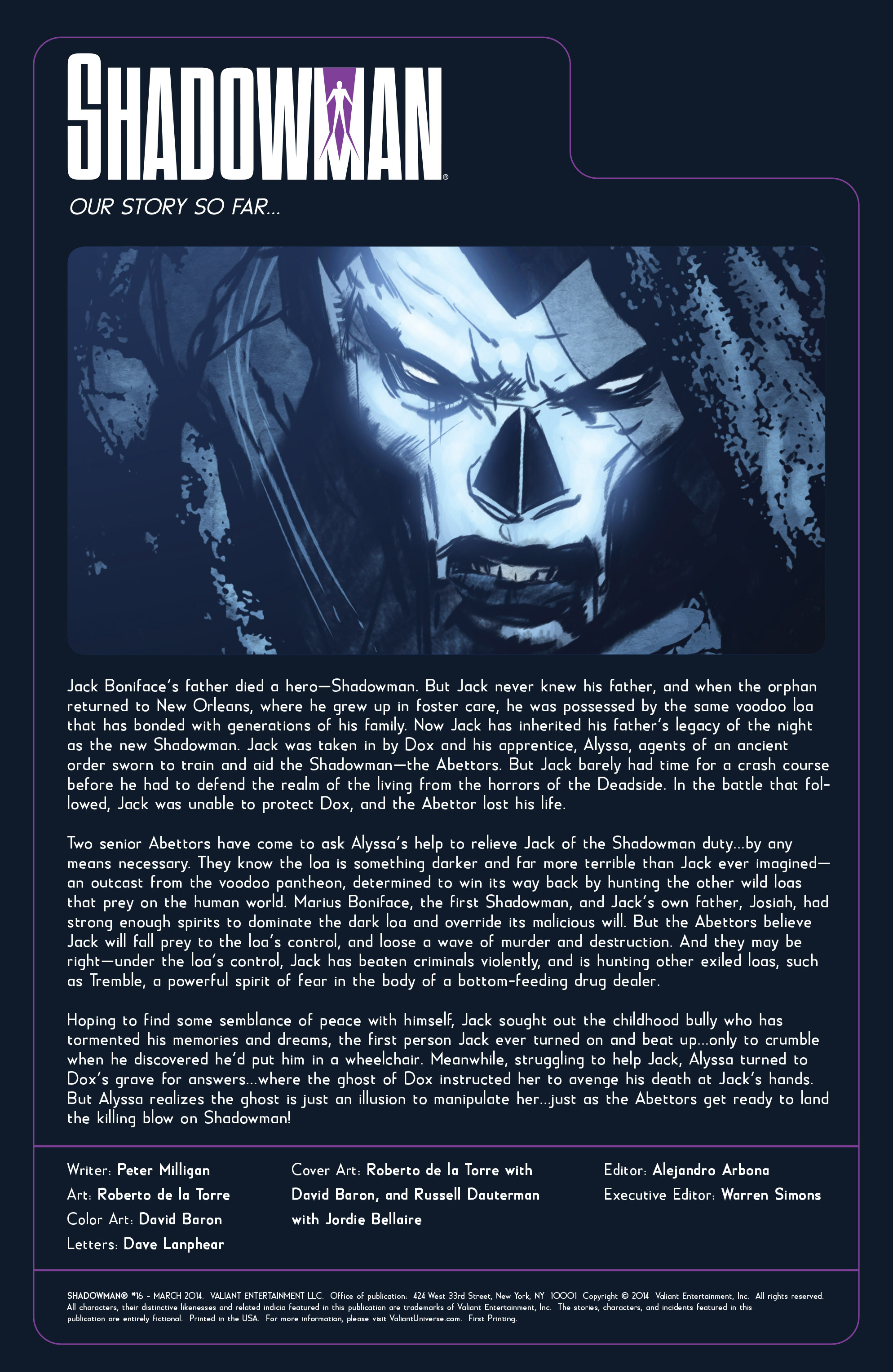Read online Shadowman (2012) comic -  Issue #16 - 2