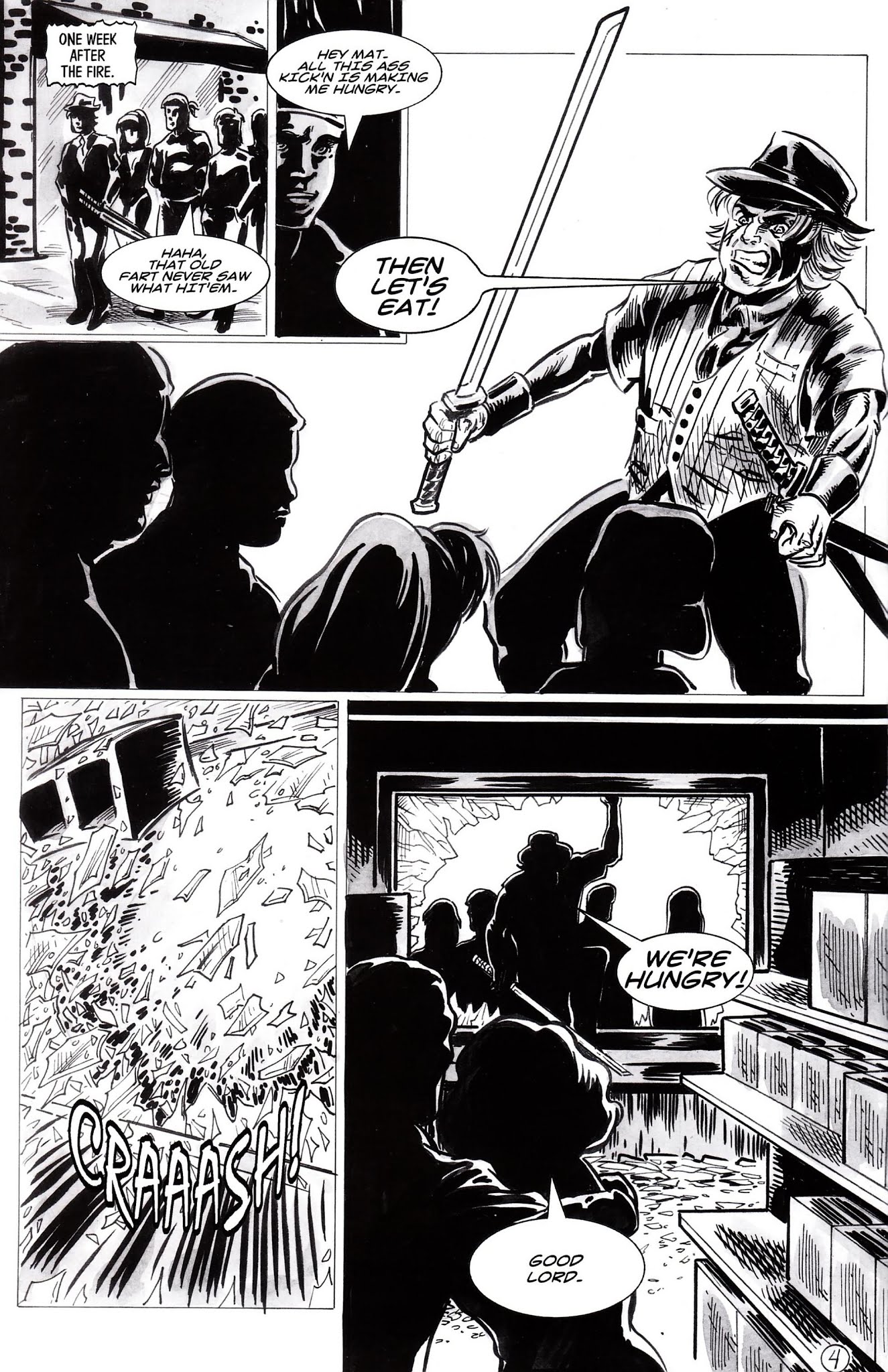 Read online Cavewoman: Gangster comic -  Issue #1 - 6