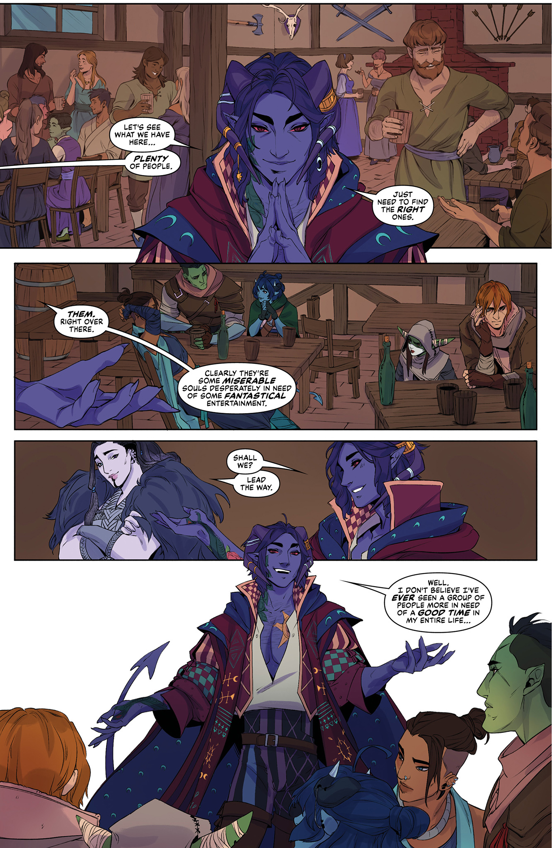 Read online Critical Role: The Mighty Nein Origins - Mollymauk Tealeaf comic -  Issue # Full - 54