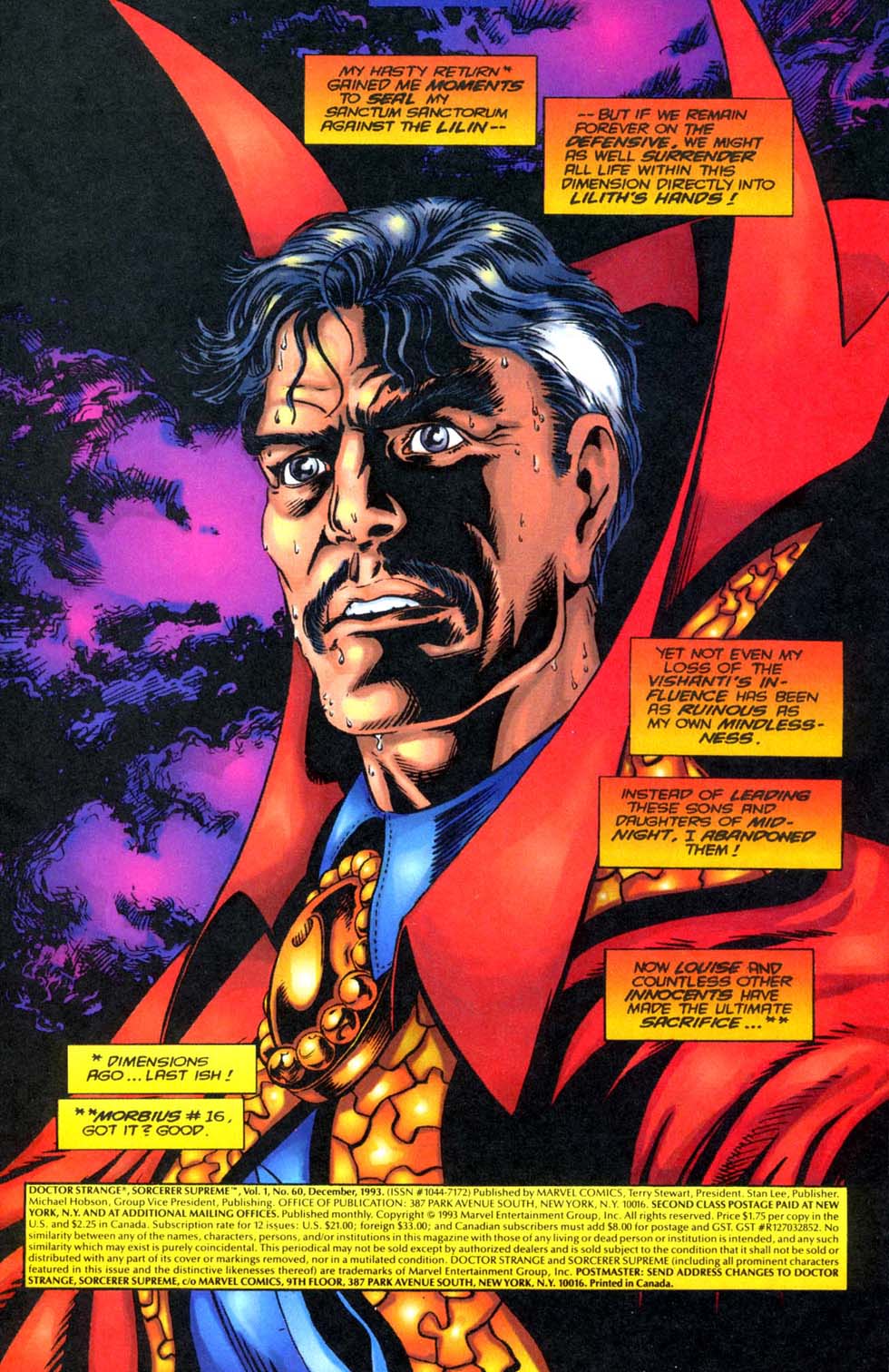 Read online Doctor Strange: Sorcerer Supreme comic -  Issue #60 - 2
