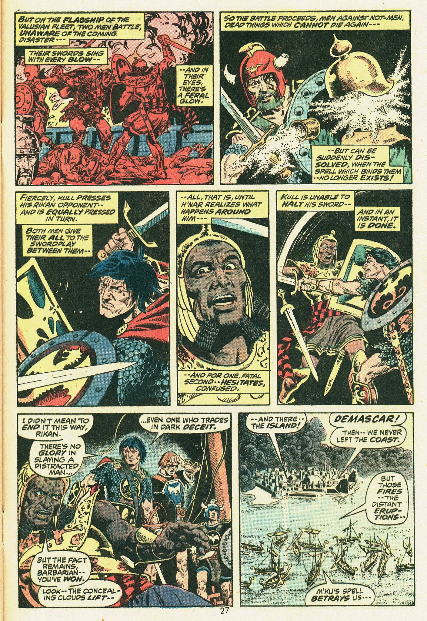 Read online Kull, the Conqueror (1971) comic -  Issue #5 - 20