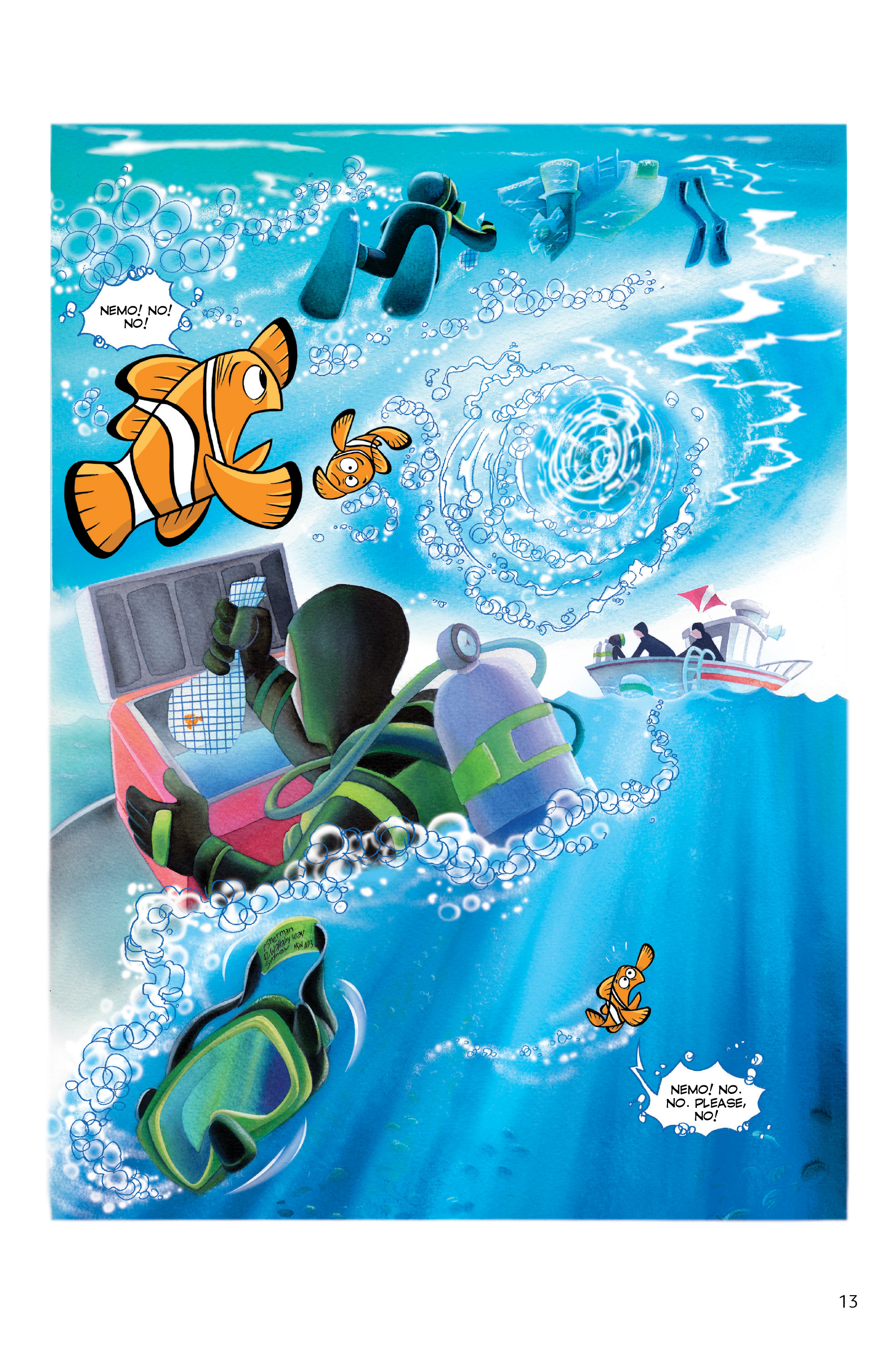 Read online Disney/PIXAR Finding Nemo and Finding Dory: The Story of the Movies in Comics comic -  Issue # TPB - 13