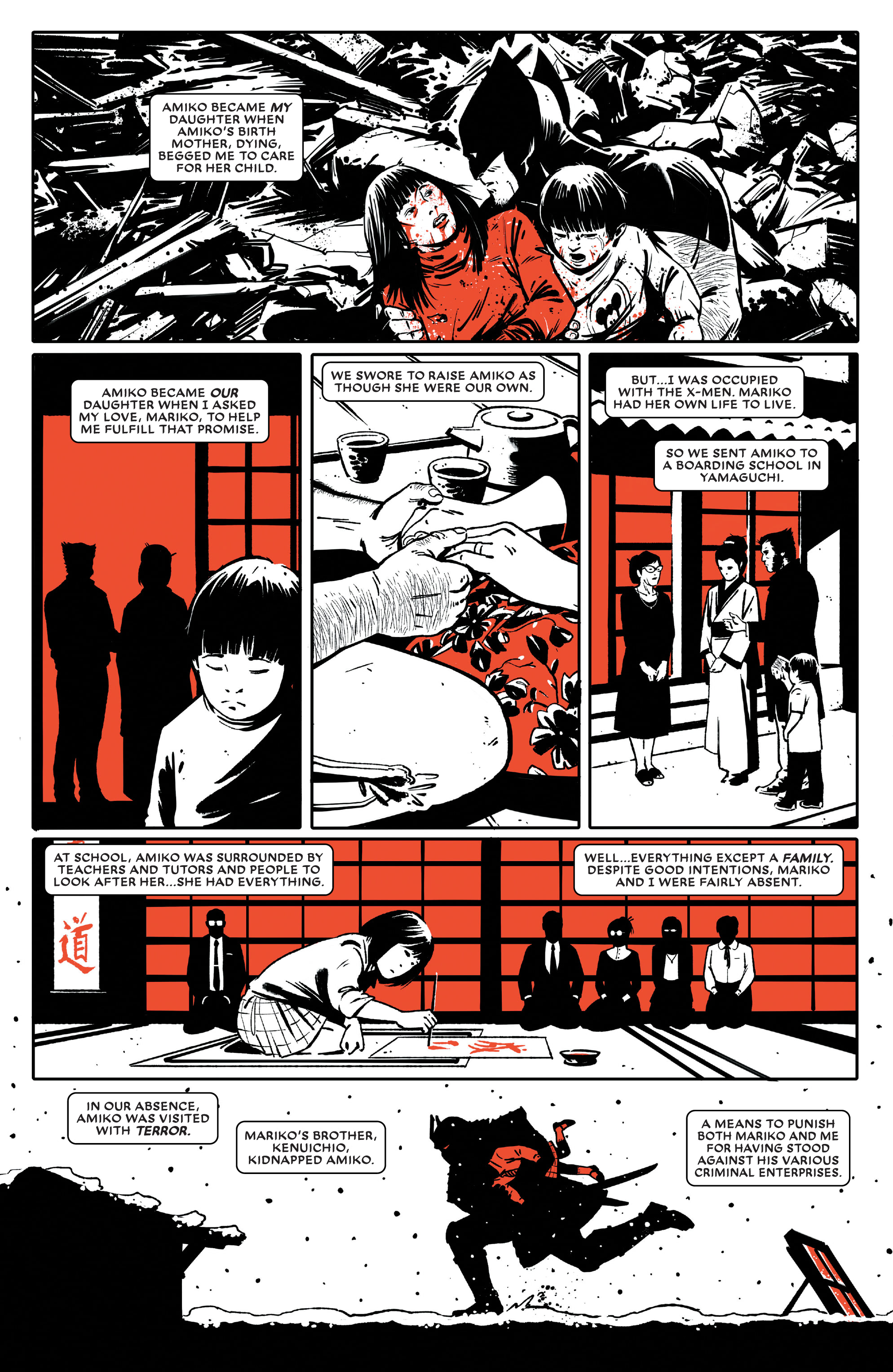 Read online Wolverine: Black, White & Blood comic -  Issue #3 - 4