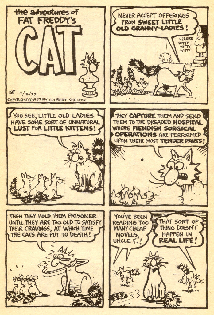Read online Adventures of Fat Freddy's Cat comic -  Issue #4 - 23