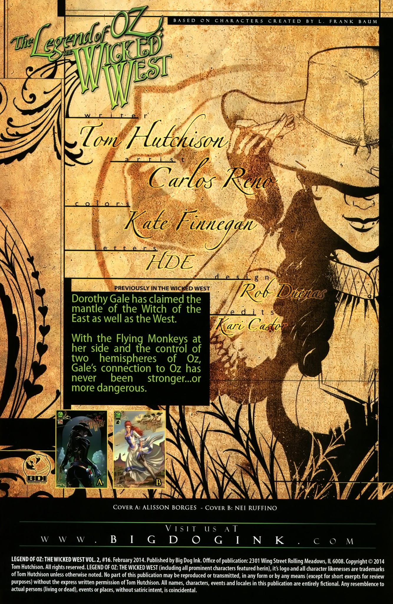 Read online Legend of Oz: The Wicked West comic -  Issue #16 - 2