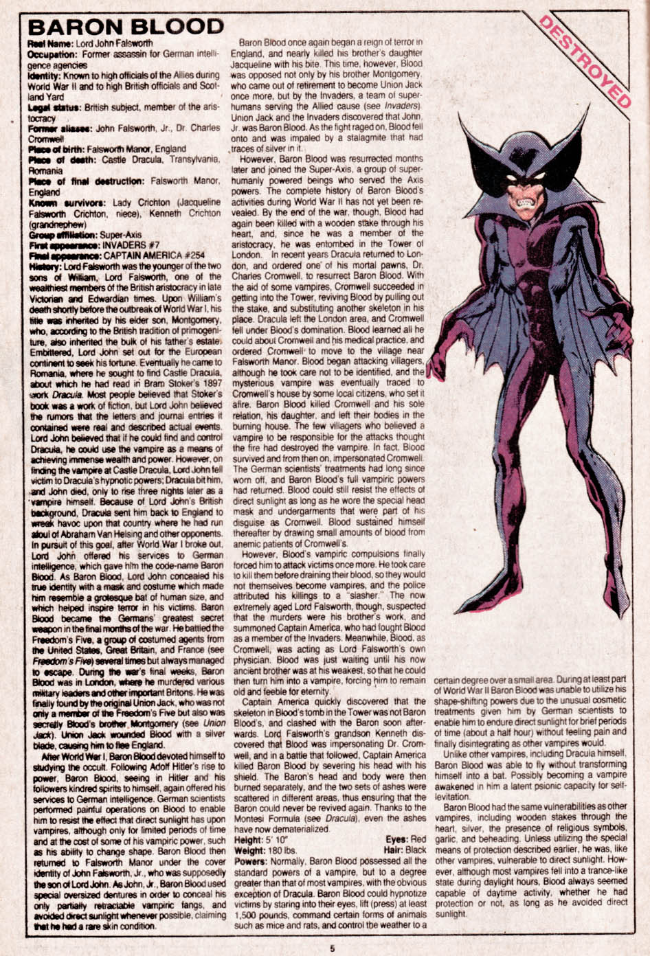 Read online The Official Handbook of the Marvel Universe comic -  Issue #13 - 6