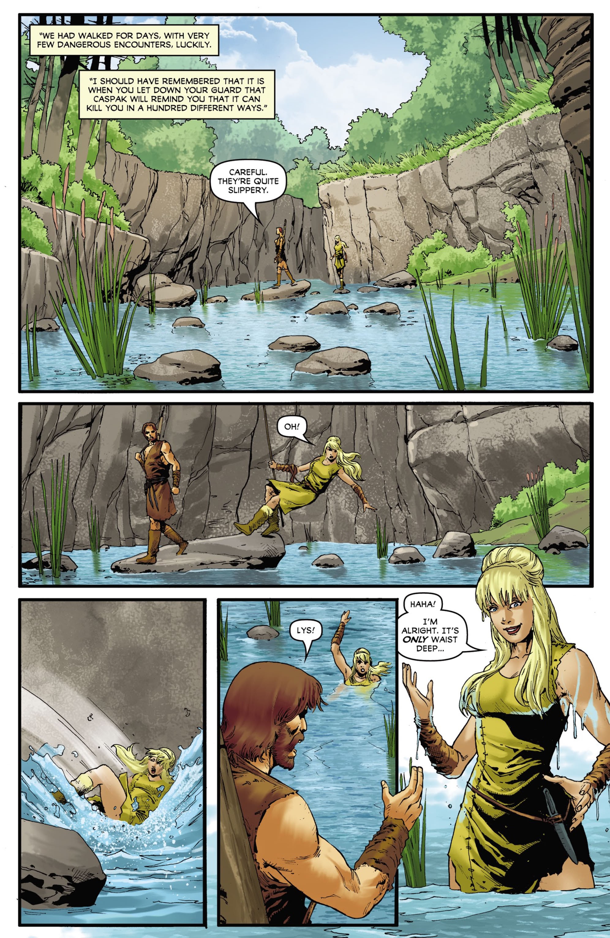 Read online The Land That Time Forgot: Fearless comic -  Issue #1 - 11
