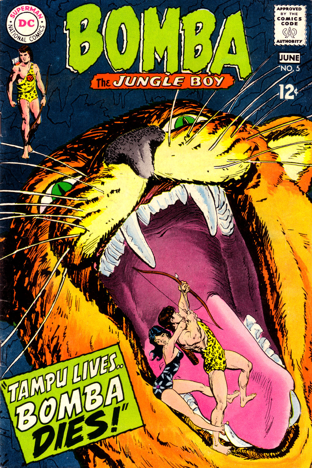 Read online Bomba, The Jungle Boy comic -  Issue #5 - 1