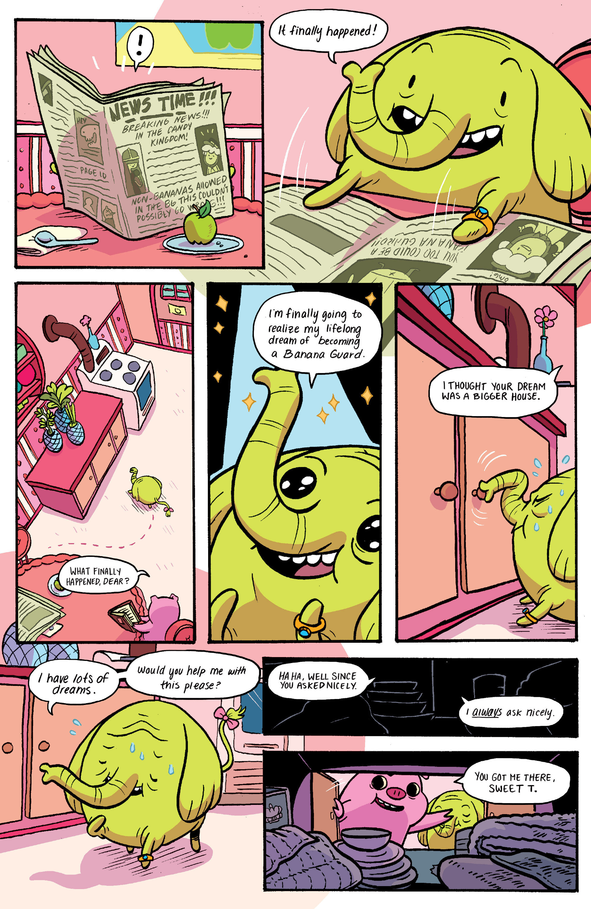 Read online Adventure Time: Banana Guard Academ comic -  Issue #1 - 8
