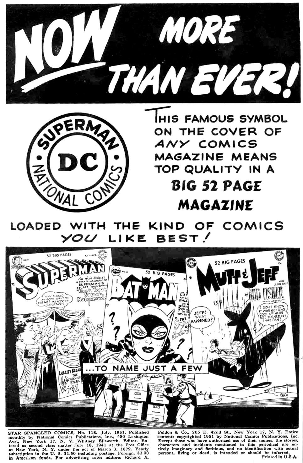 Read online Star Spangled Comics comic -  Issue #118 - 2