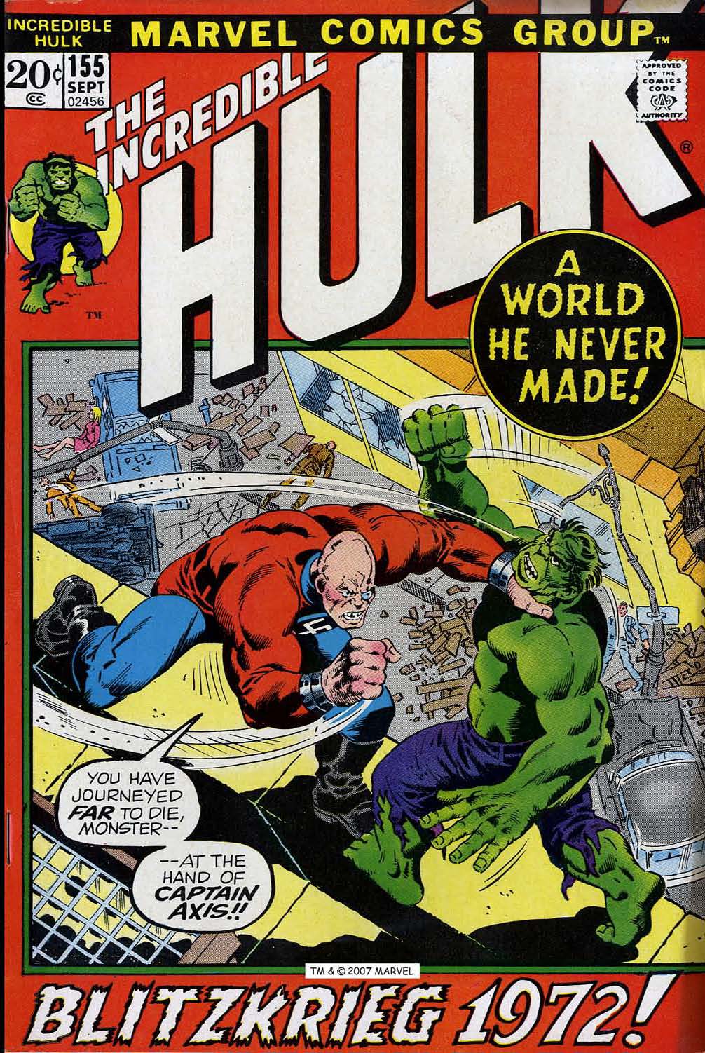 Read online The Incredible Hulk (1968) comic -  Issue #155 - 1