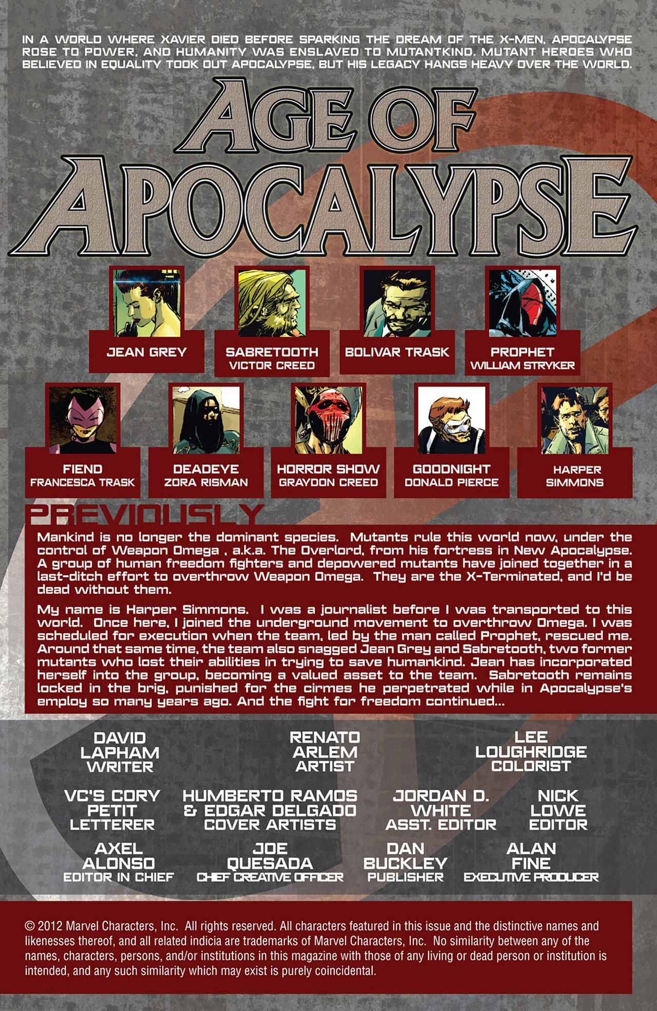 Read online Age of Apocalypse (2012) comic -  Issue #7 - 2